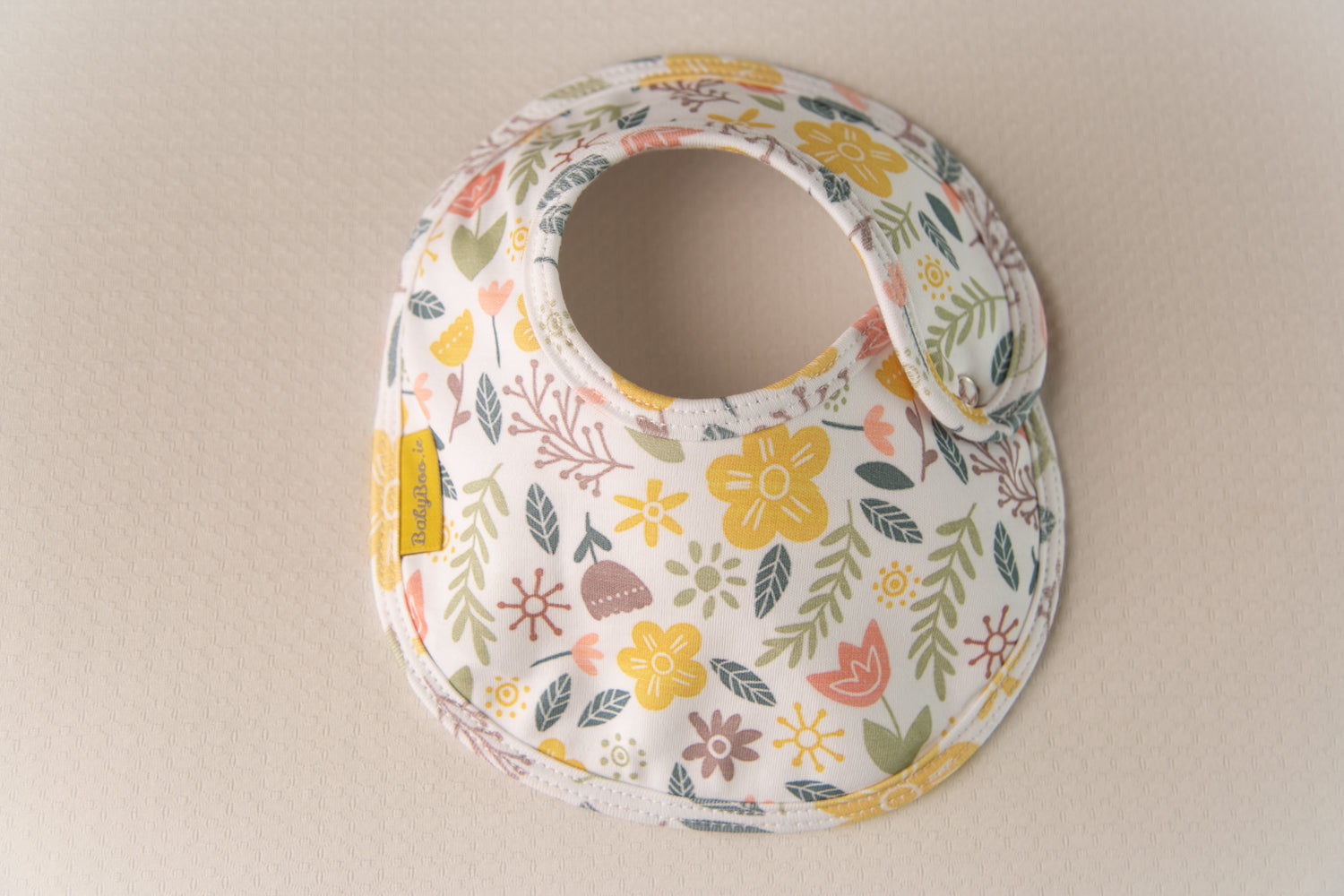 Retro Floral organic cotton LittleBoo baby bib