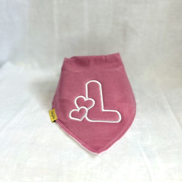 Bubble Letter Organic Cotton DribbleBoo Bandana Bib
