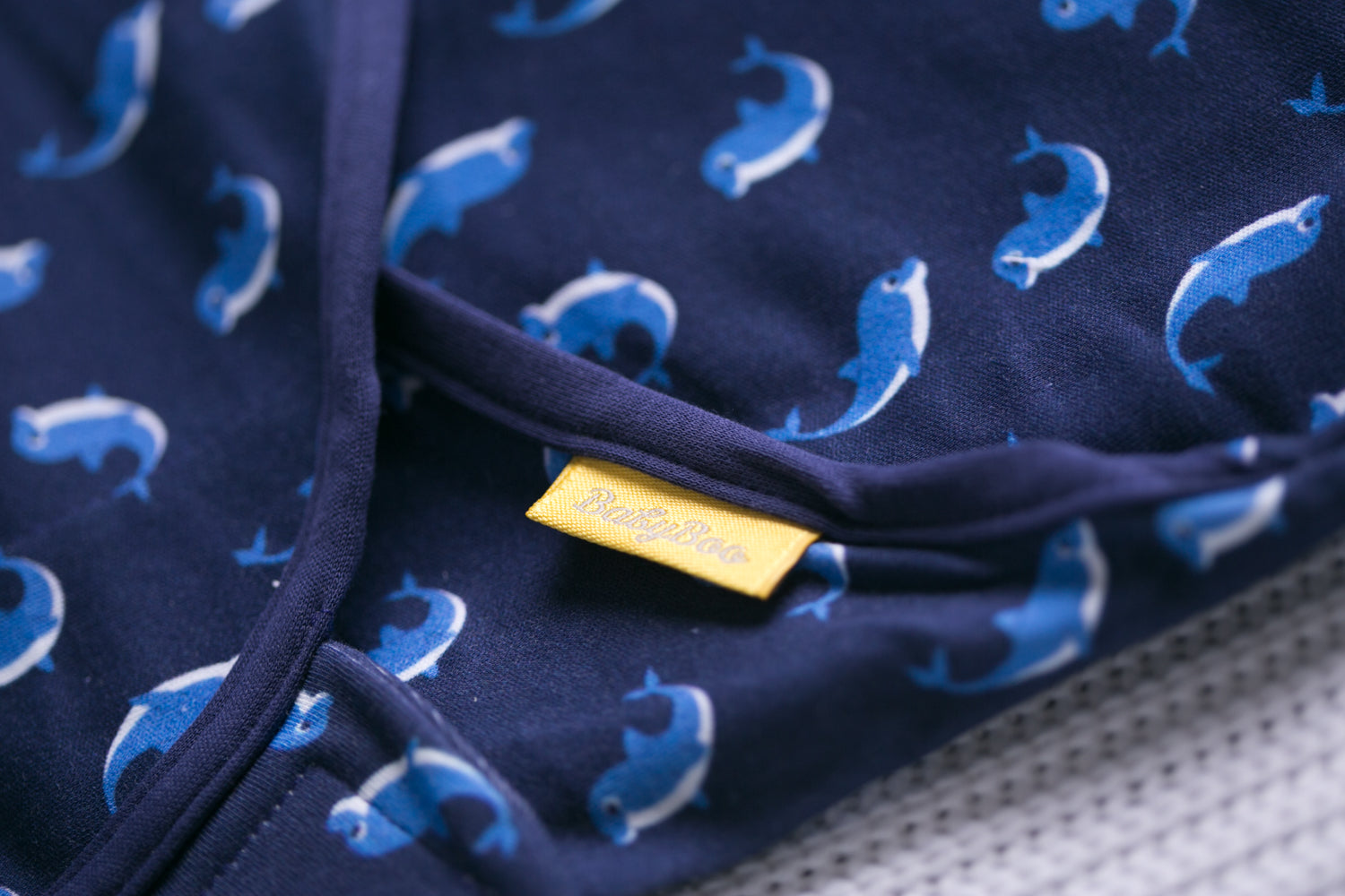 Dolphins organic cotton SwaddleBoo