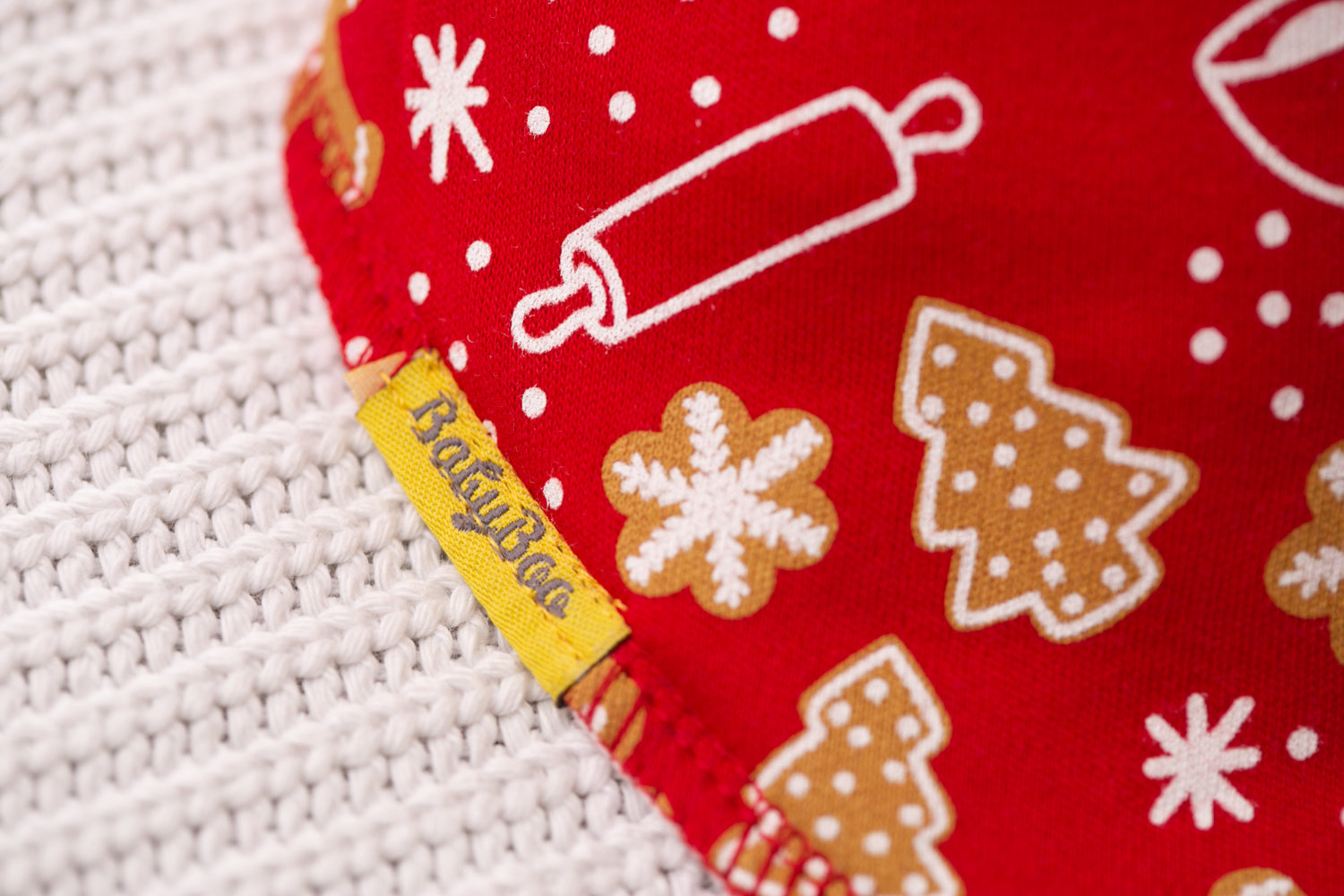 Baking for Santa organic cotton DribbleBoo bandana bib