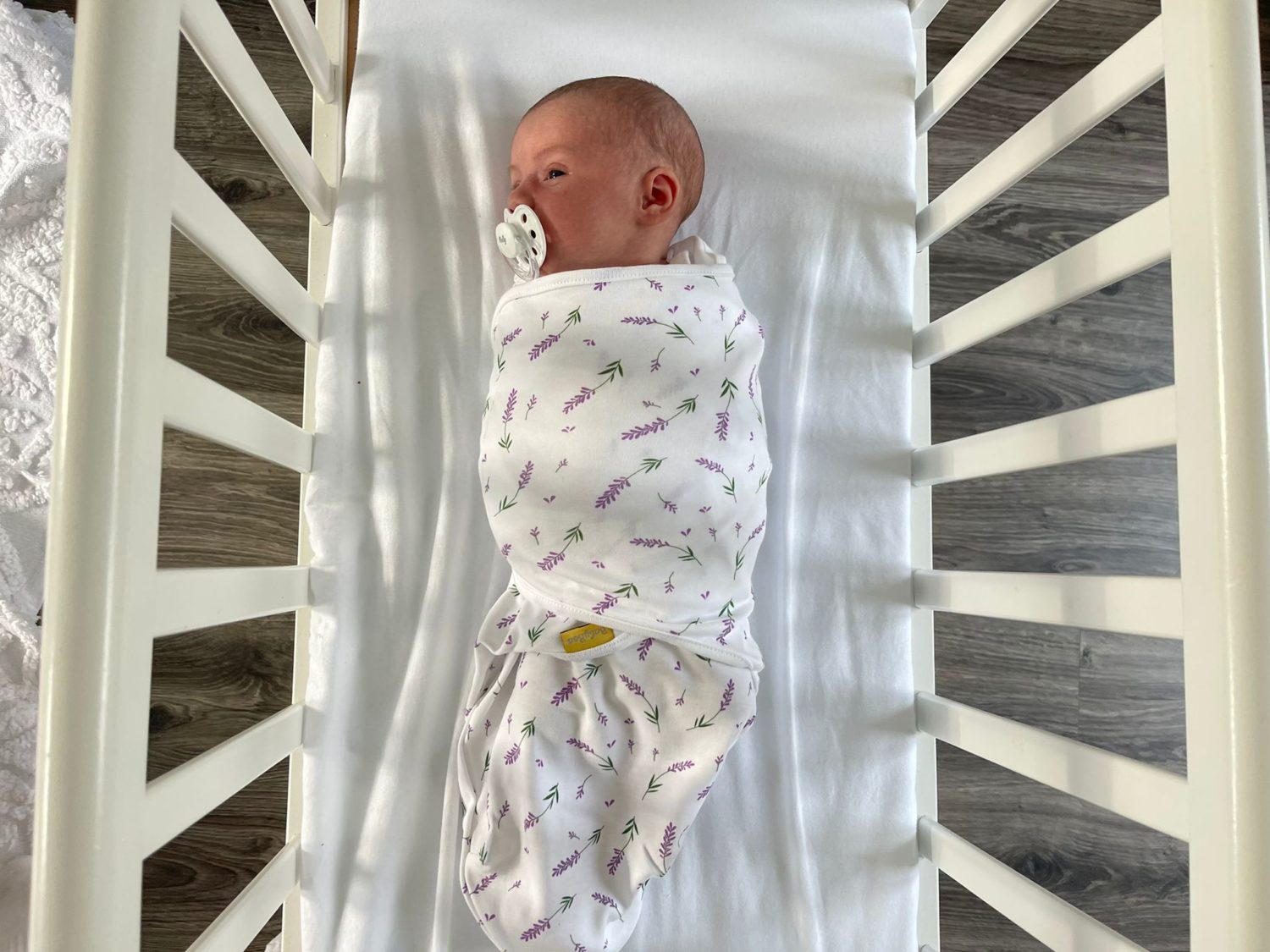 Lavender organic cotton SwaddleBoo