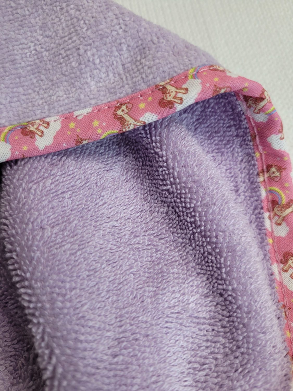 Lilac unicorns organic cotton CozyBoo robe