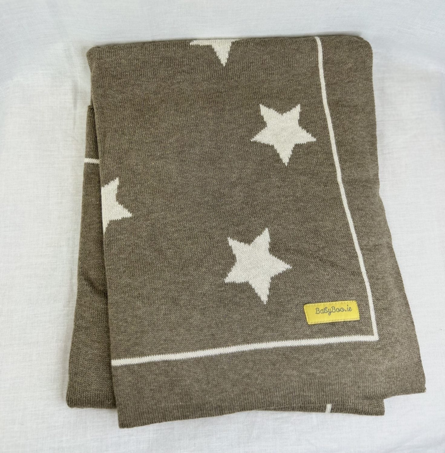 Organic cotton walnut stars BlankieBoo