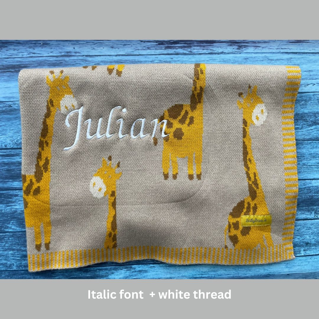 Organic cotton giraffes BlankieBoo