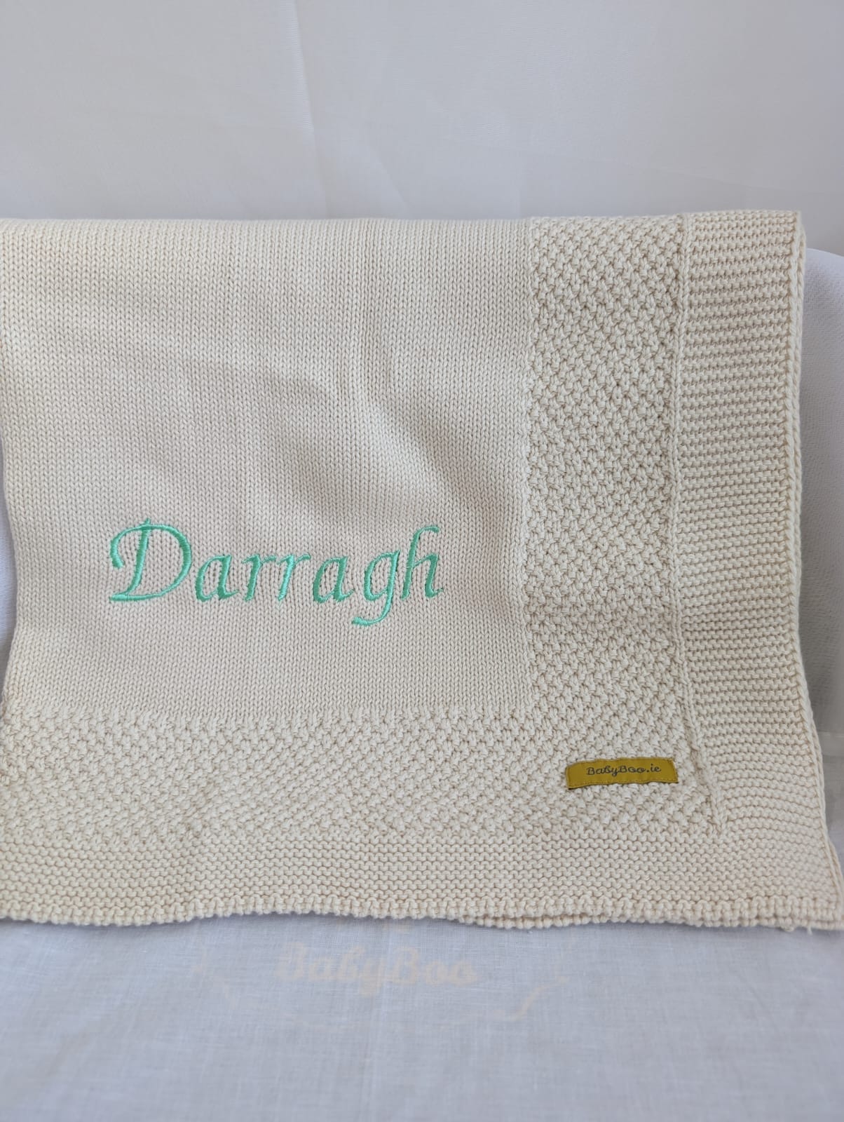 Sale - Organic cotton Beautiful Grey Blankieboo - Darragh