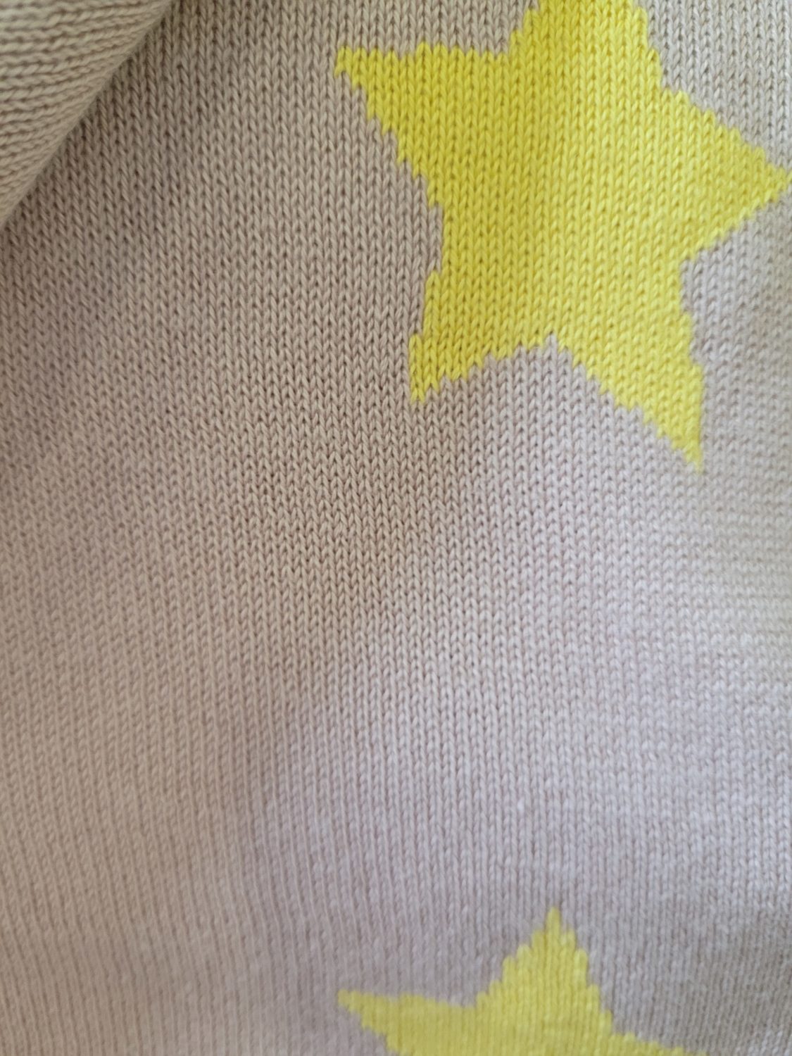 My cuddle blanket - blush with yellow stars