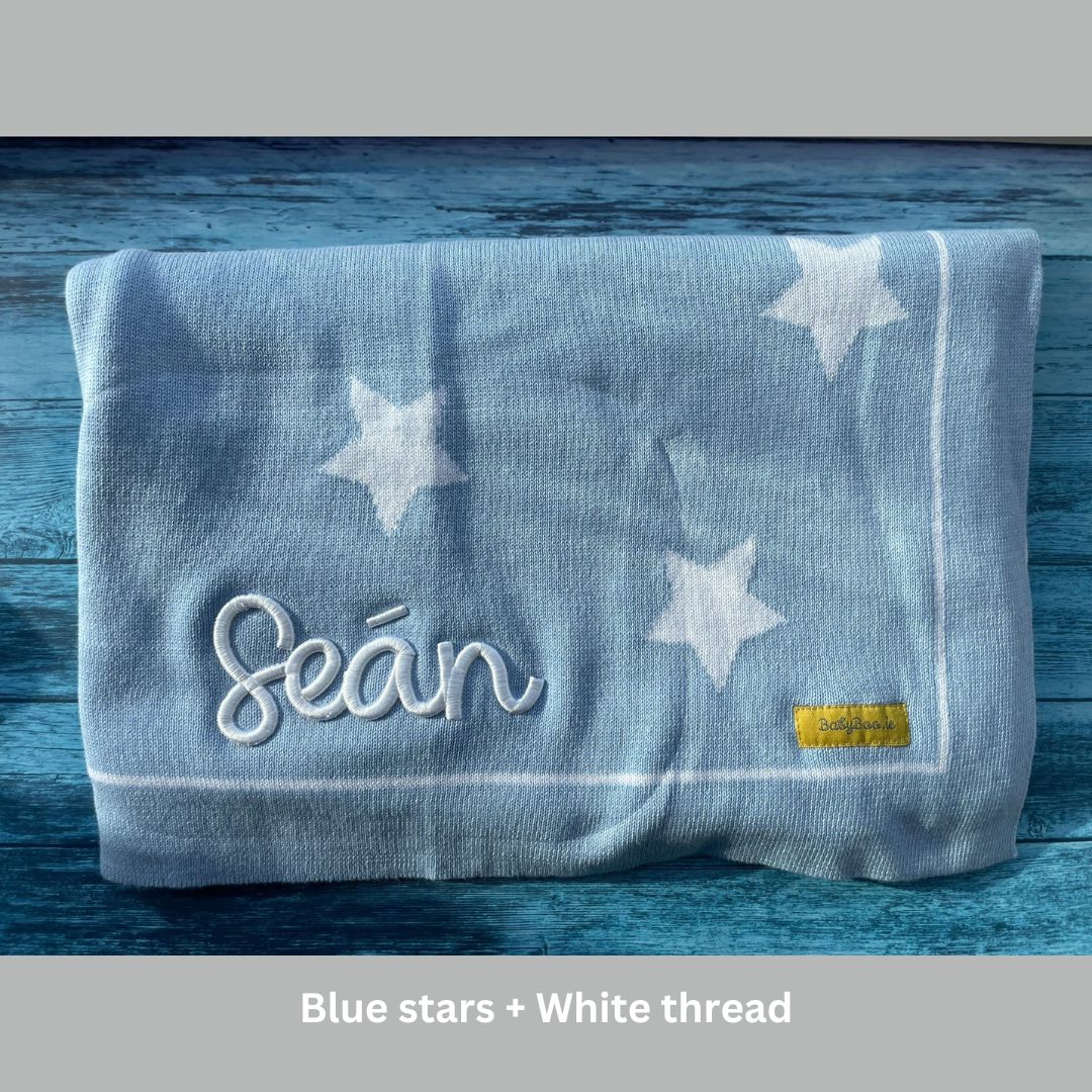 3D Puff Personalised Organic Cotton BlankieBoo baby blanket