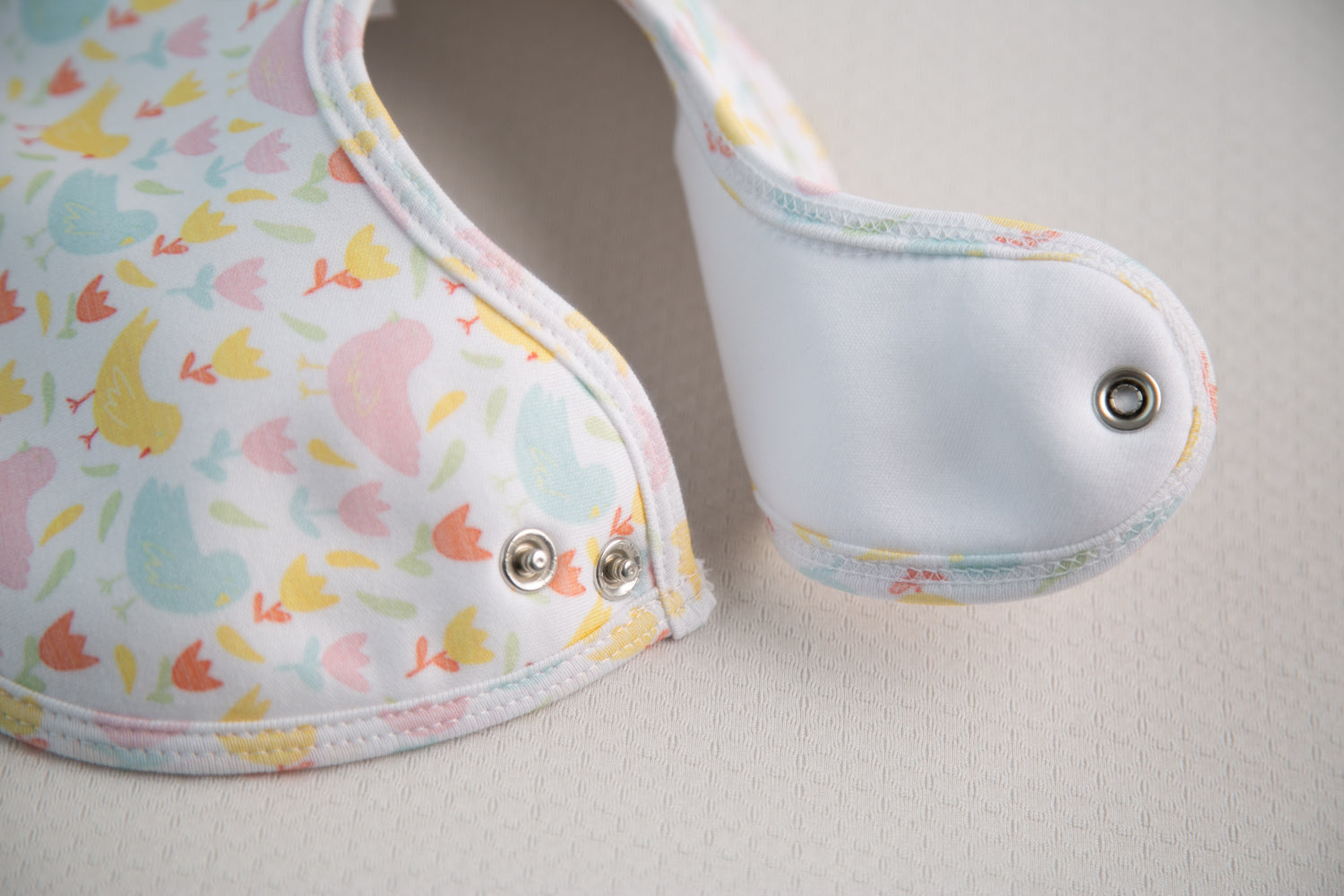 Spring chicks organic cotton LittleBoo baby bib