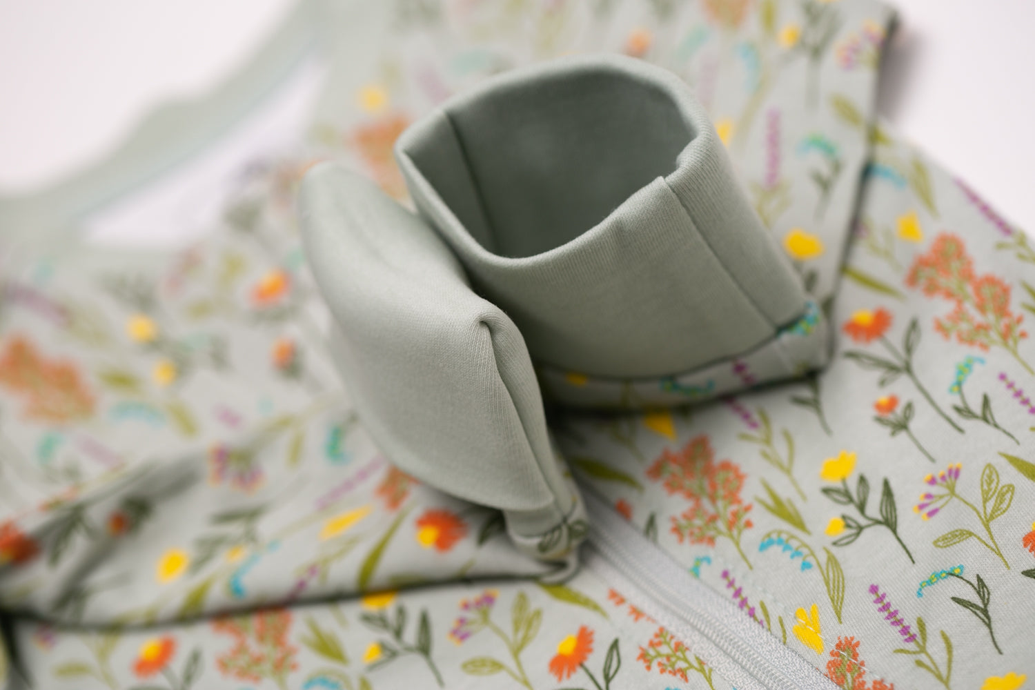 Wildflowers organic cotton ZippyBoo suit