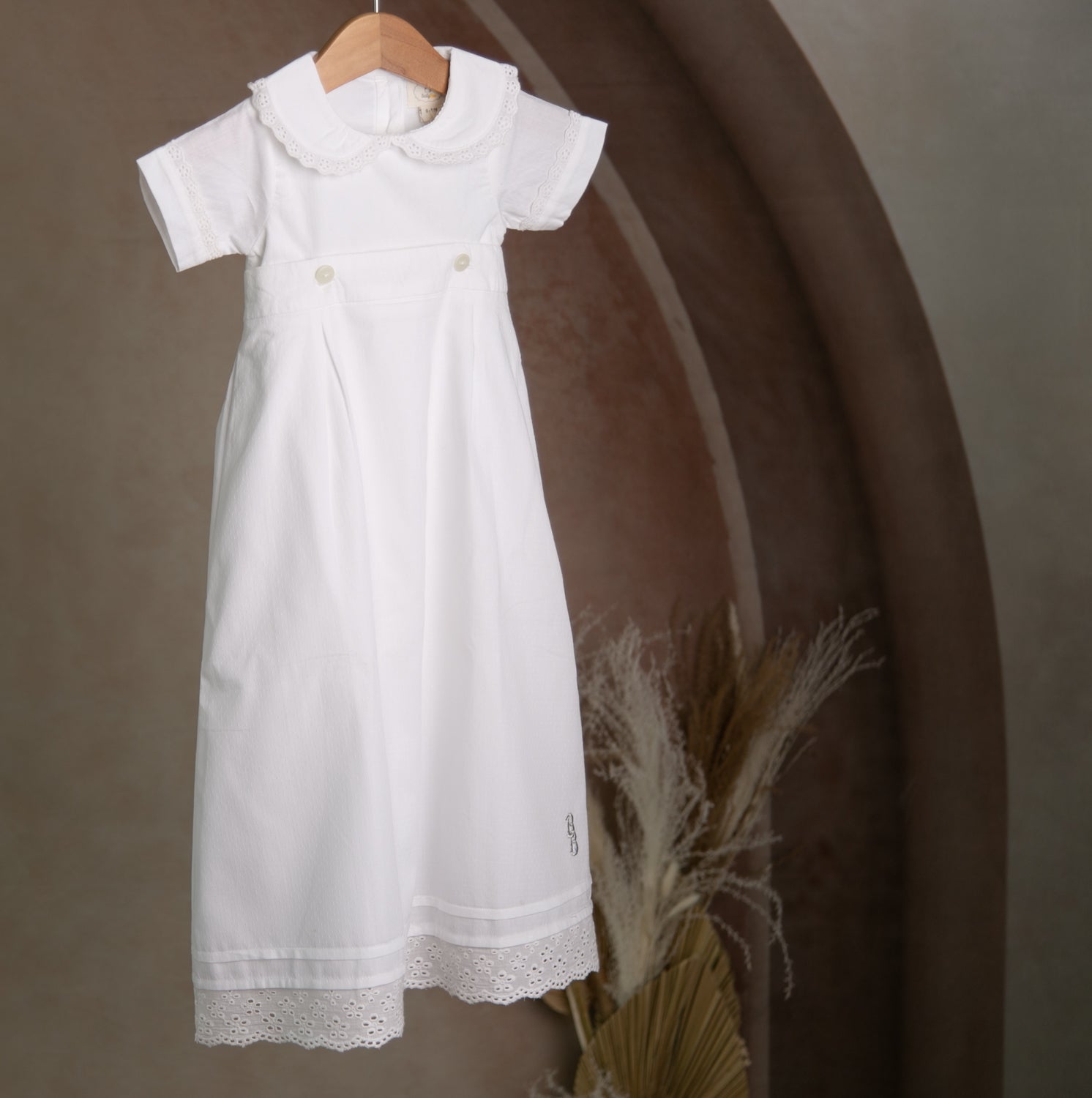 Classic style romper with detachable full length skirt (Jack)