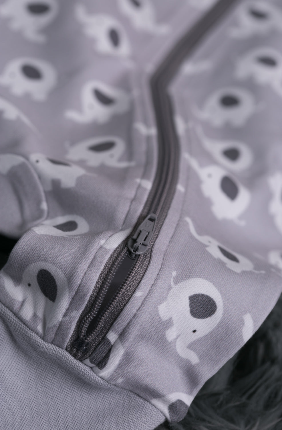 Ellie elephant organic cotton ZippyBoo suit