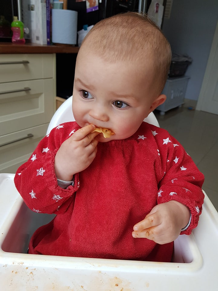 Red stars YummyBoo feeding bib