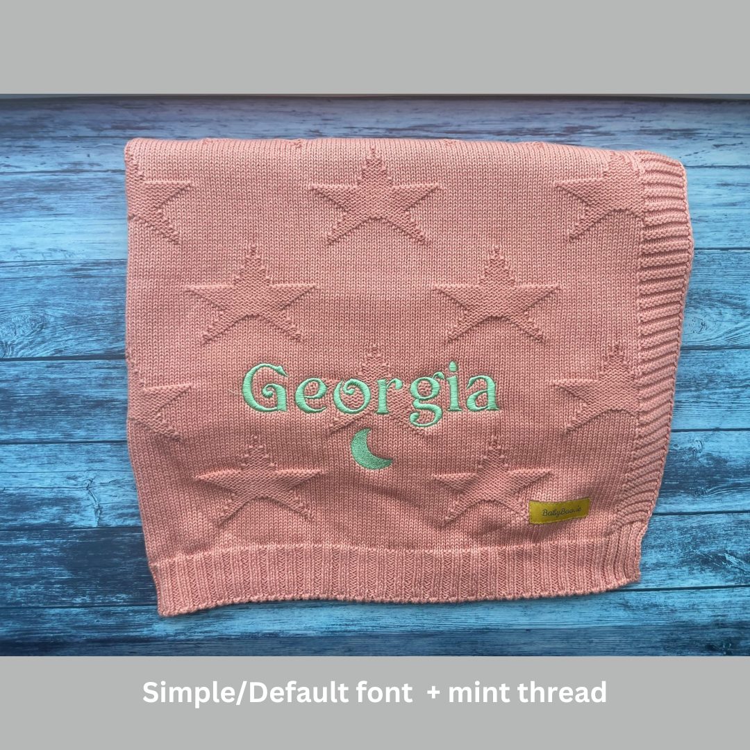 Our little star coral organic cotton BlankieBoo