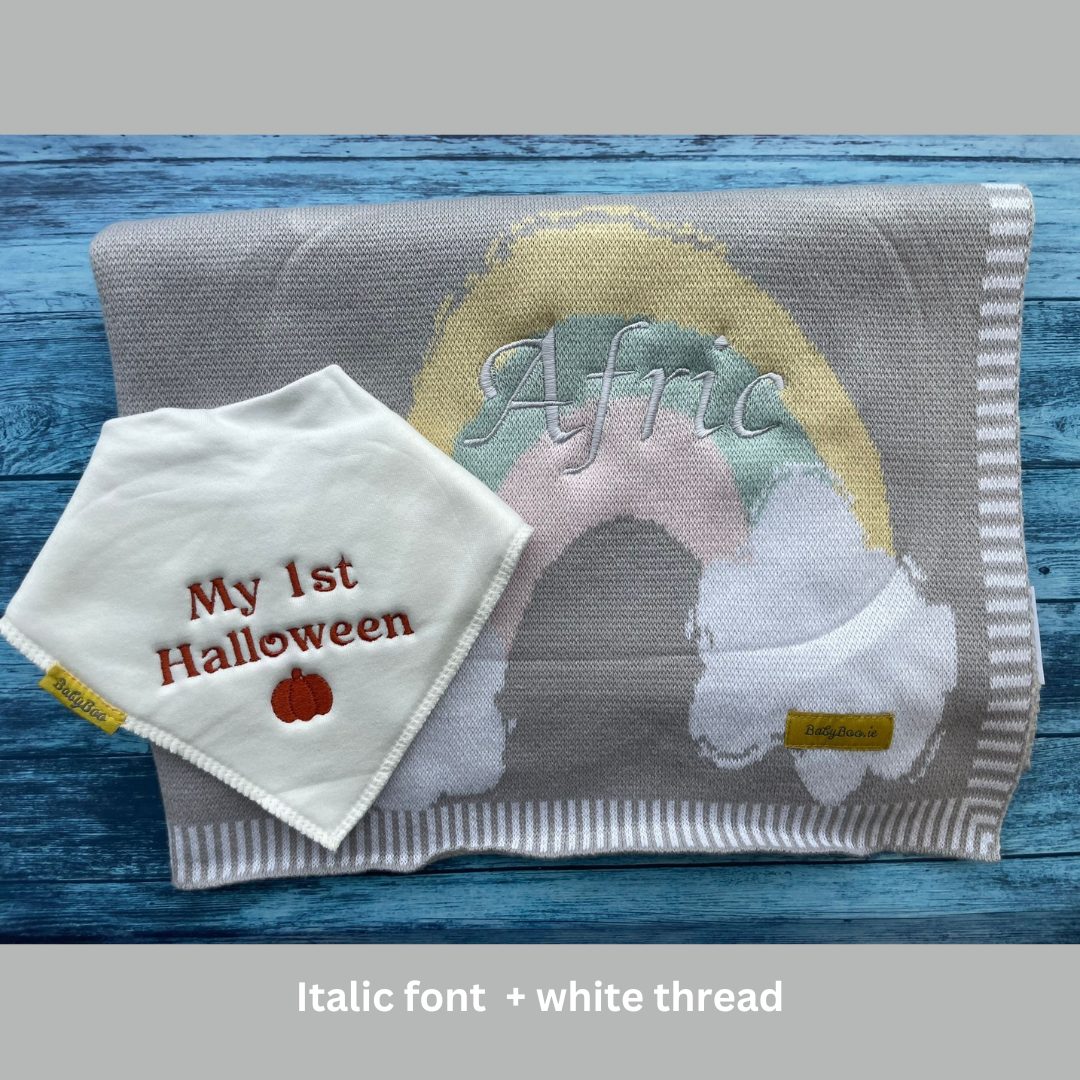 Organic cotton rainbows BlankieBoo