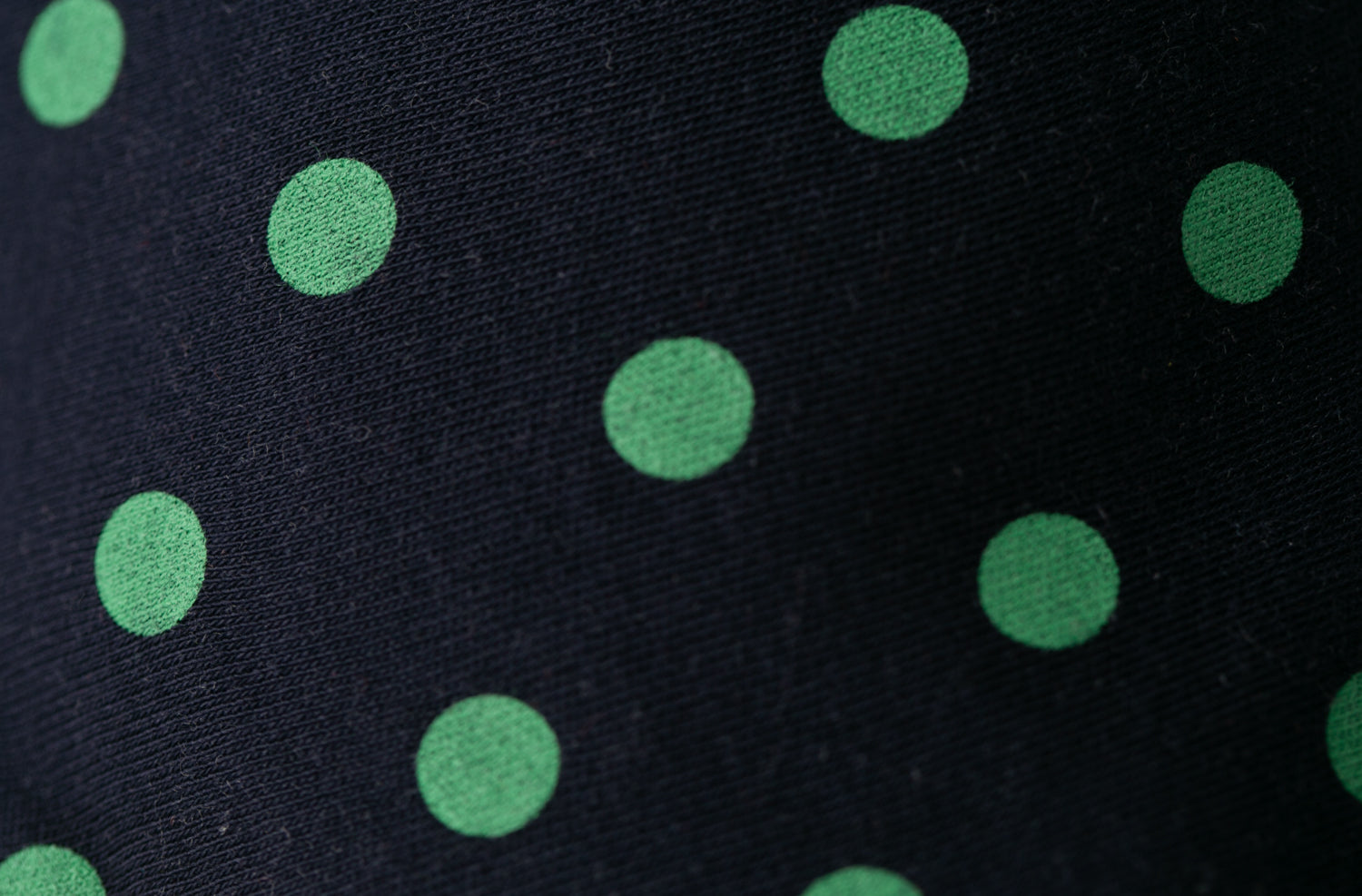 Navy with green polka organic cotton DribbleBoo bandana bib