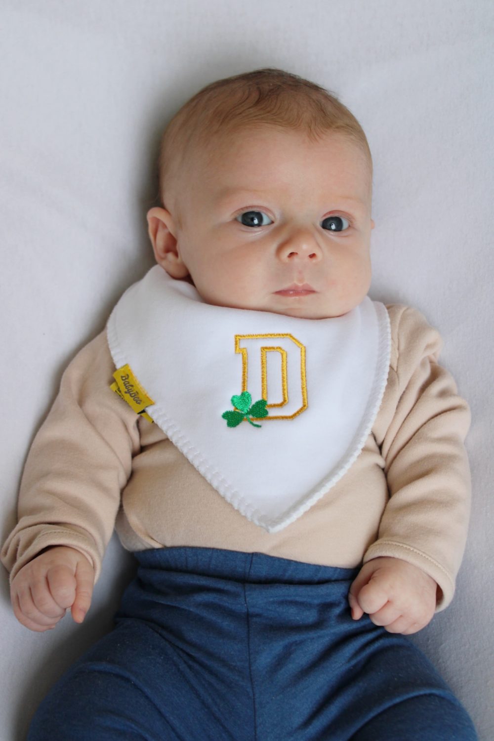 Letterman Organic Cotton DribbleBoo Bandana Bib