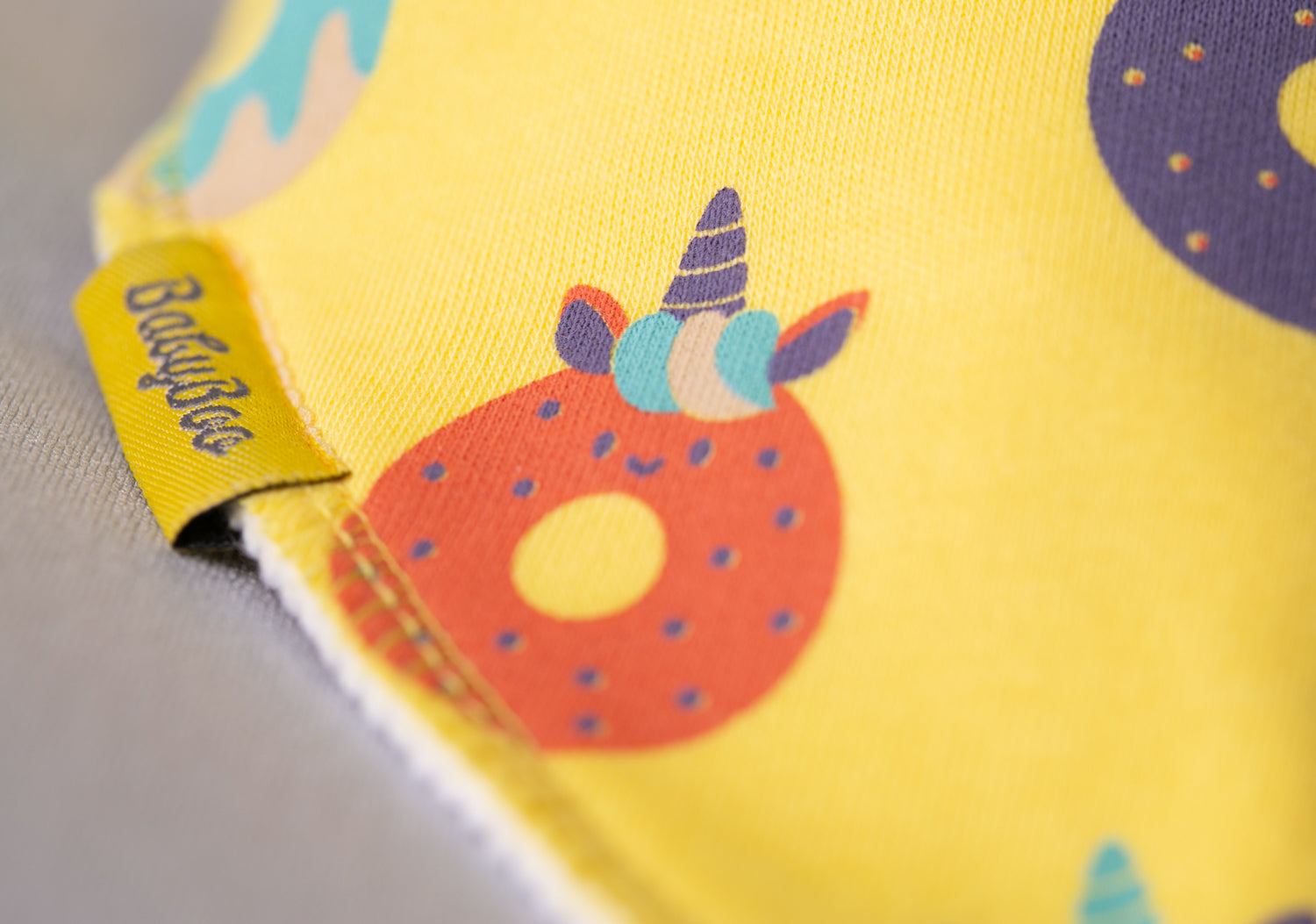 Yummy donuts organic cotton DribbleBoo bandana bib