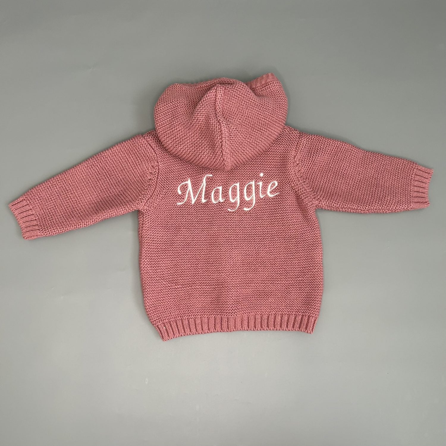 Rose organic cotton hoodie