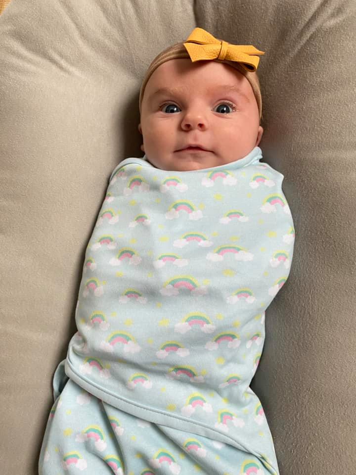 Sea green organic cotton SwaddleBoo
