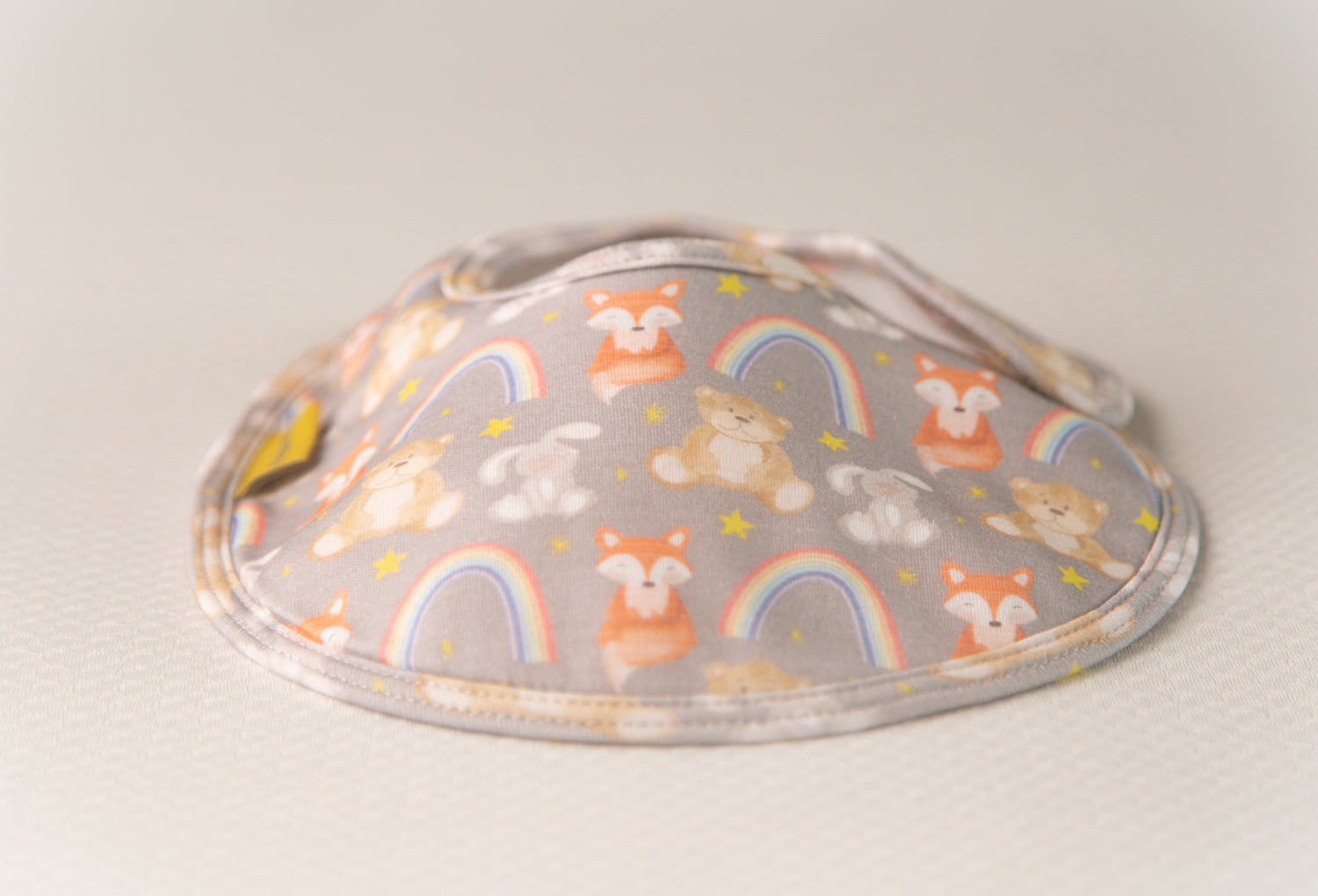 Woodland Friends organic cotton LittleBoo baby bib