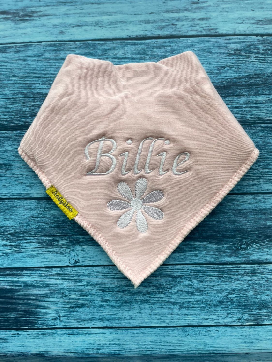 Personalised organic cotton DribbleBoo bandana bib