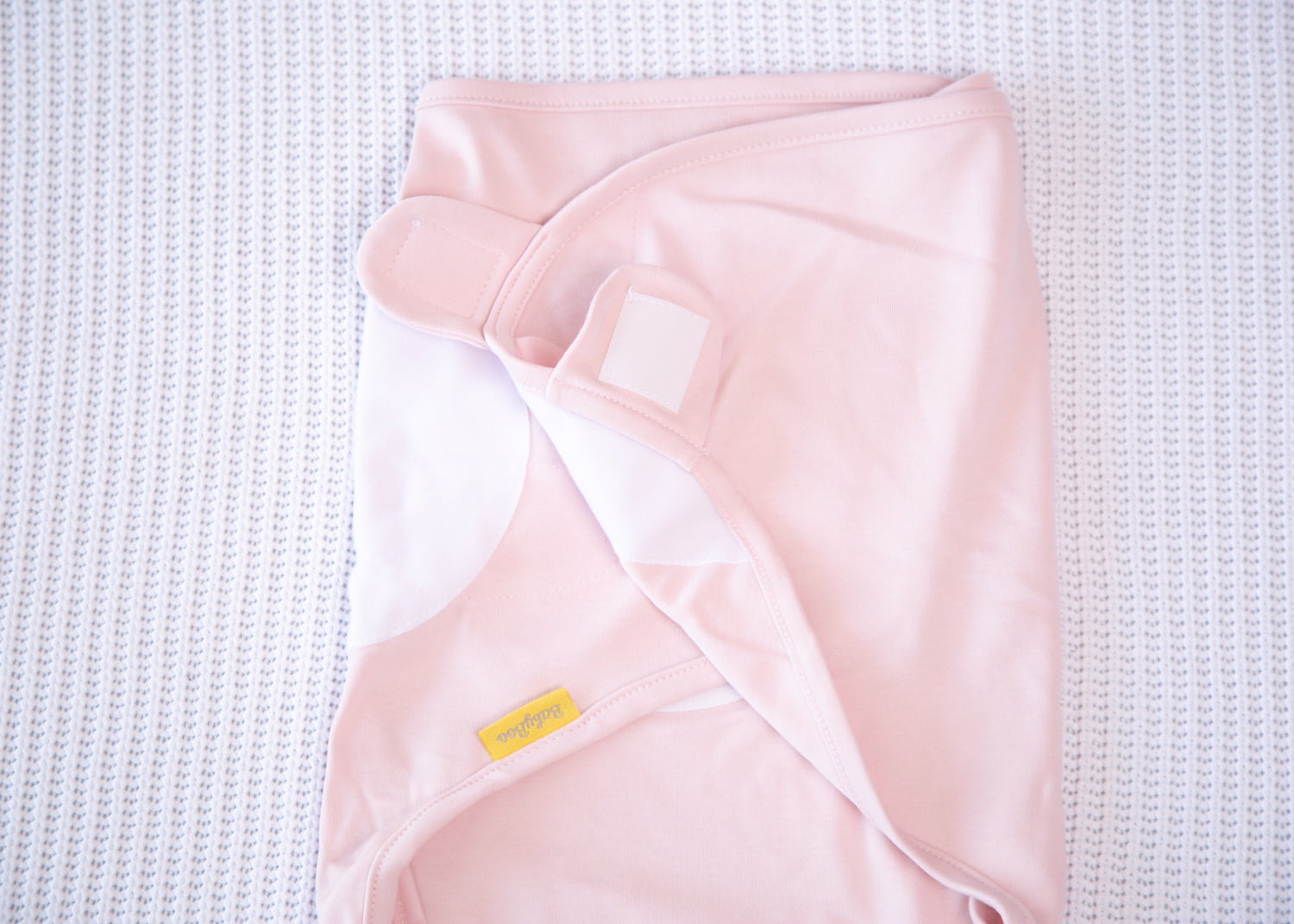 Personalised Baby pink organic cotton SwaddleBoo