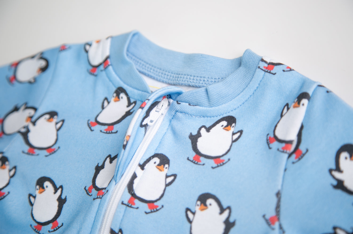 Penguins organic cotton ZippyBoo suit