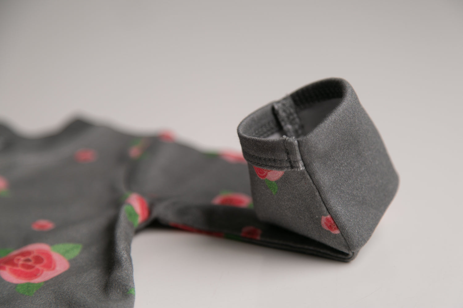 Grey roses organic cotton ZippyBoo suit