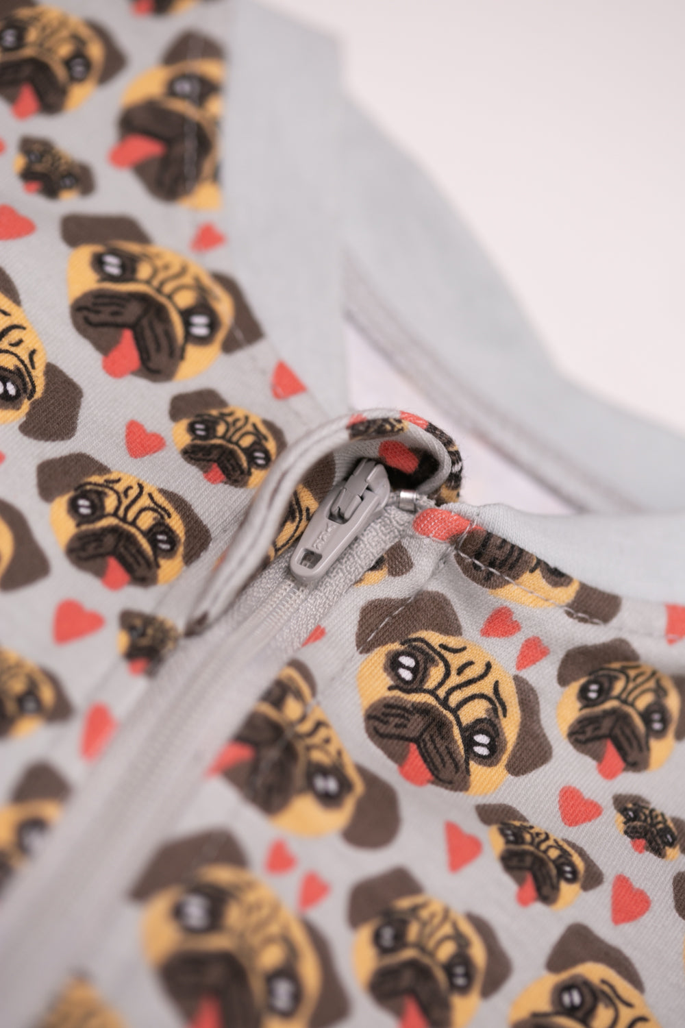 Puppy Love organic cotton ZippyBoo suit