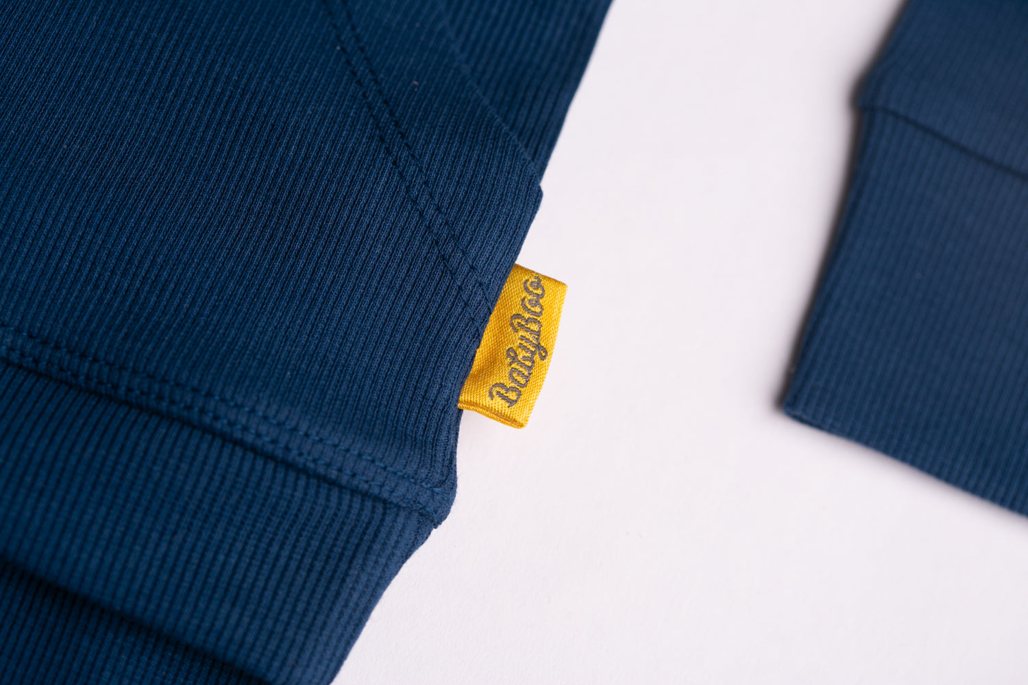 Navy ribbed organic cotton loungewear set