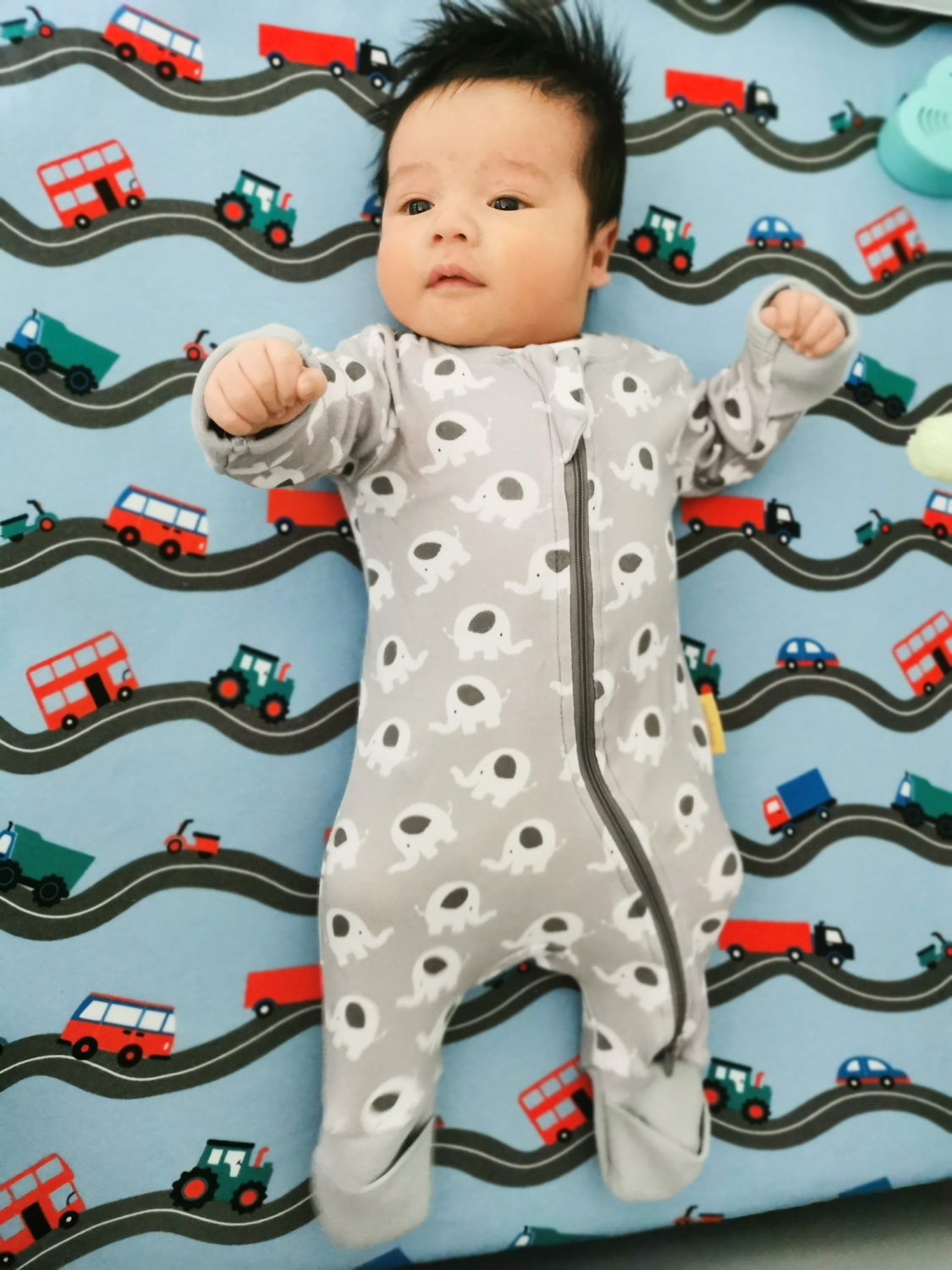 Ellie elephant organic cotton ZippyBoo suit
