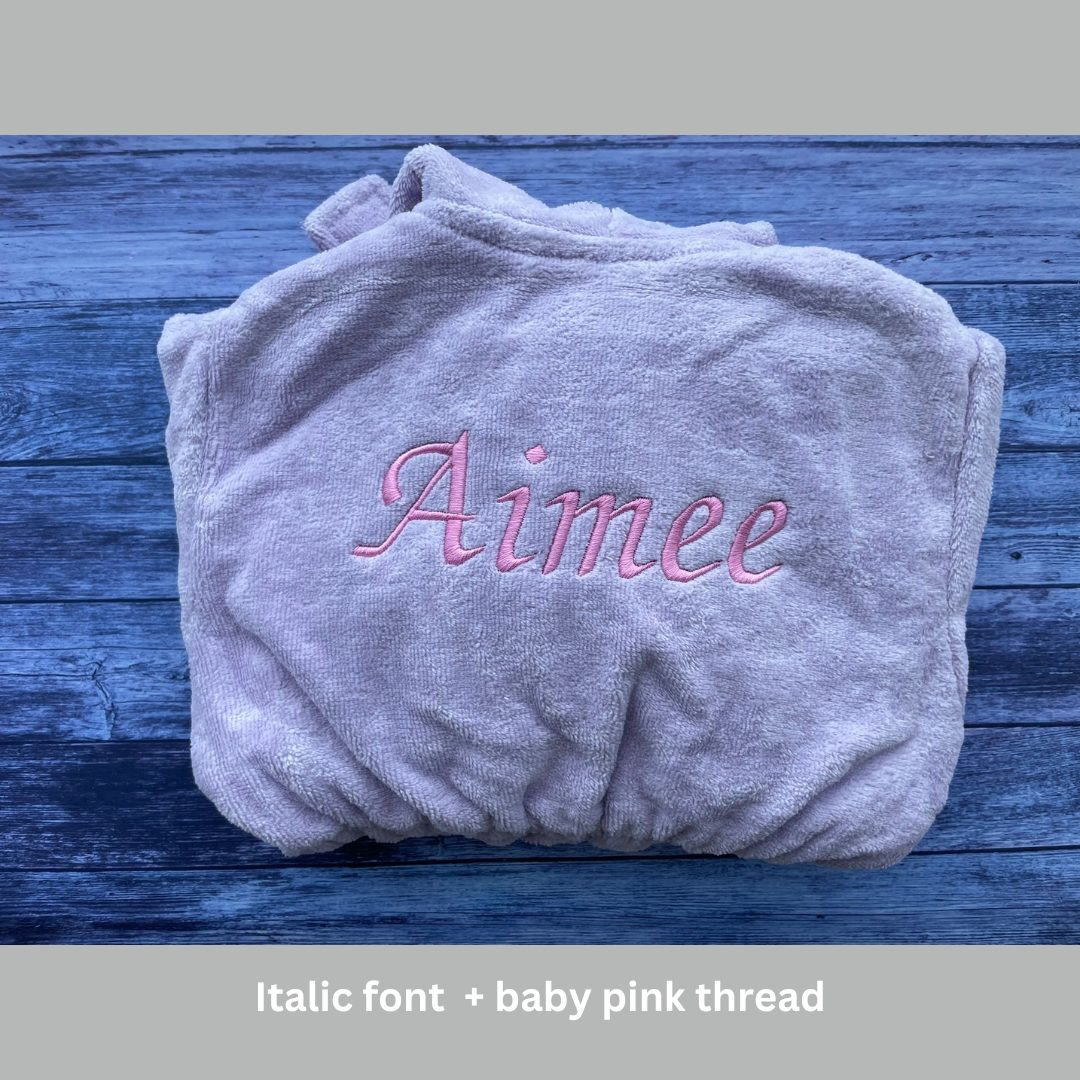 Lilac unicorns organic cotton CozyBoo robe