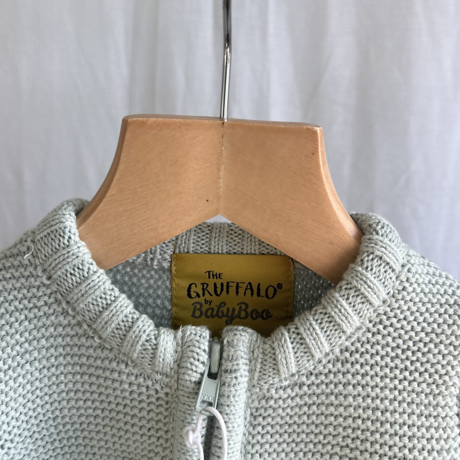 Mint Mouse Gruffalo Organic Cotton Zipped Cardigan
