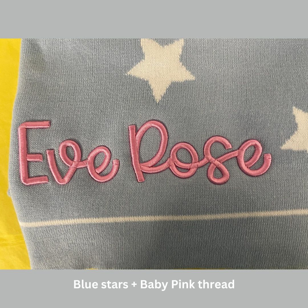 3D Puff Personalised Organic Cotton BlankieBoo baby blanket