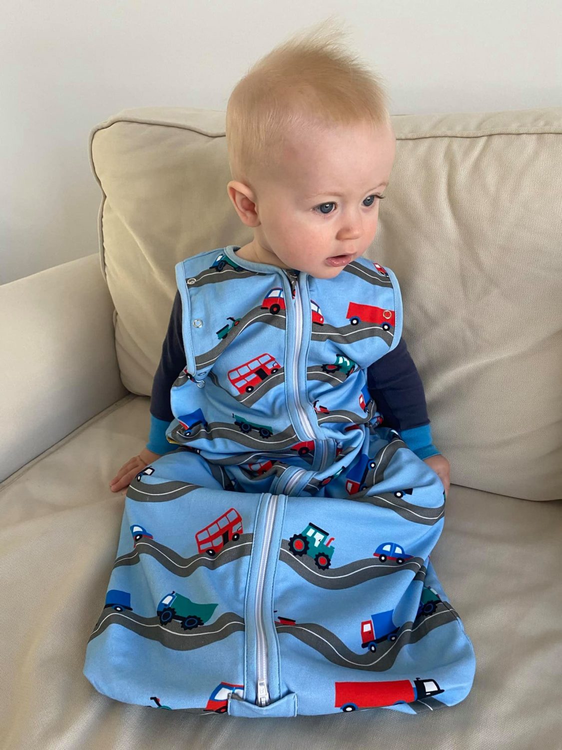 On the road organic cotton SnuggleBoo sleeping bag (1 tog)