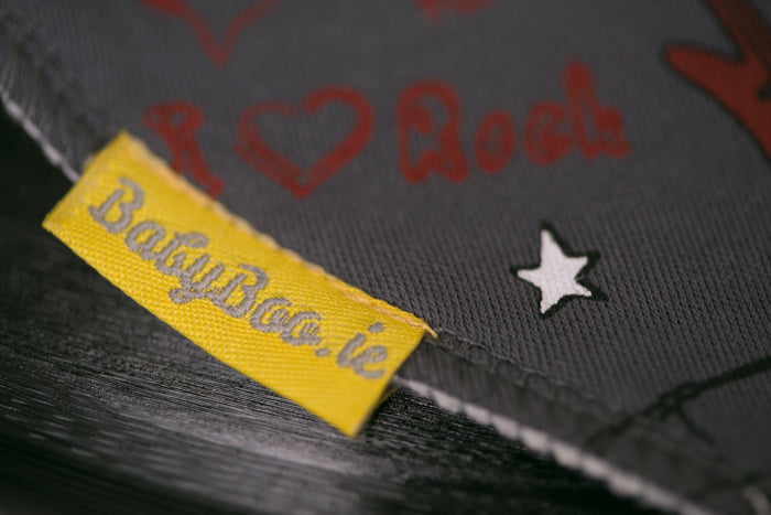 Rockstar organic cotton DribbleBoo bandana bib