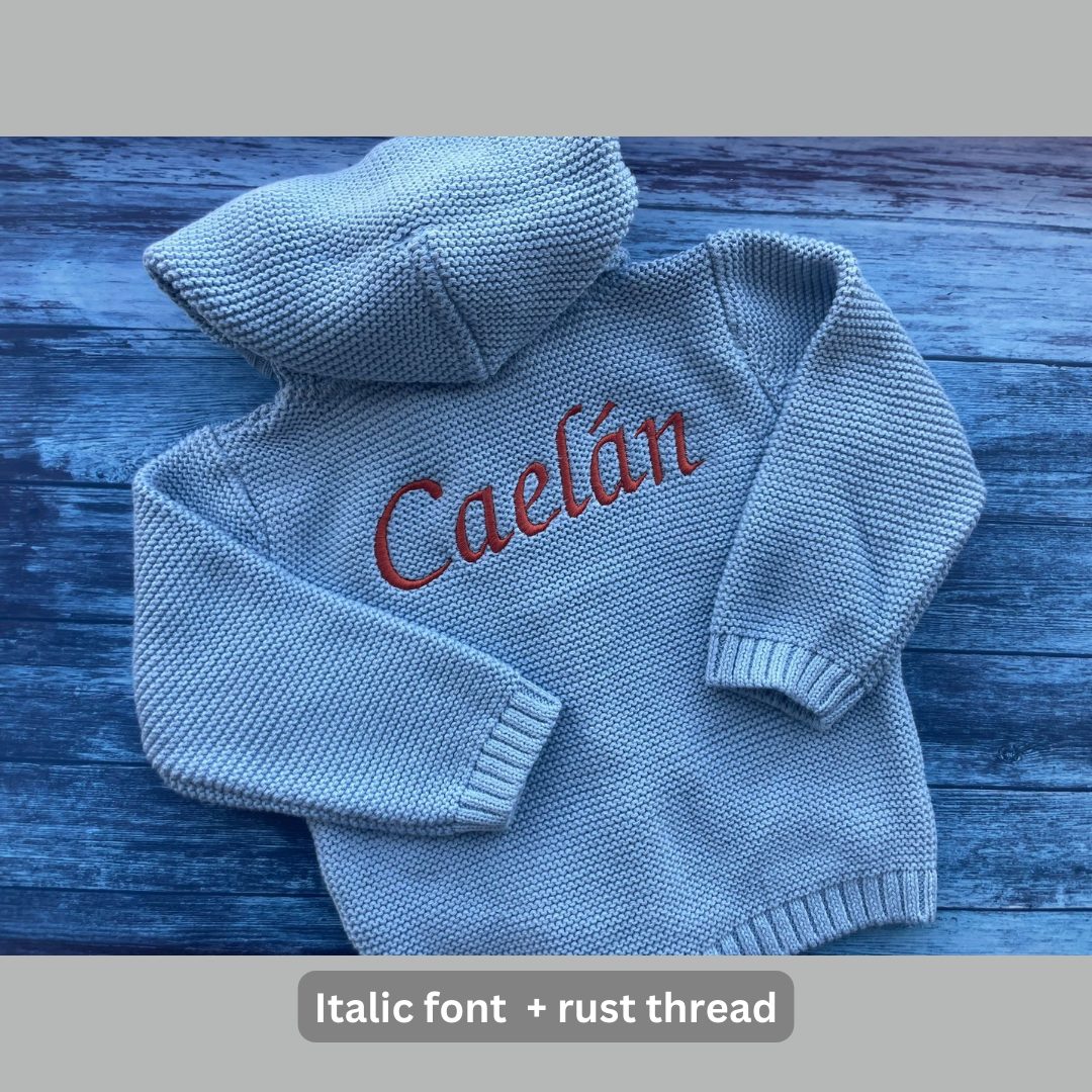 Baby blue organic cotton hoodie