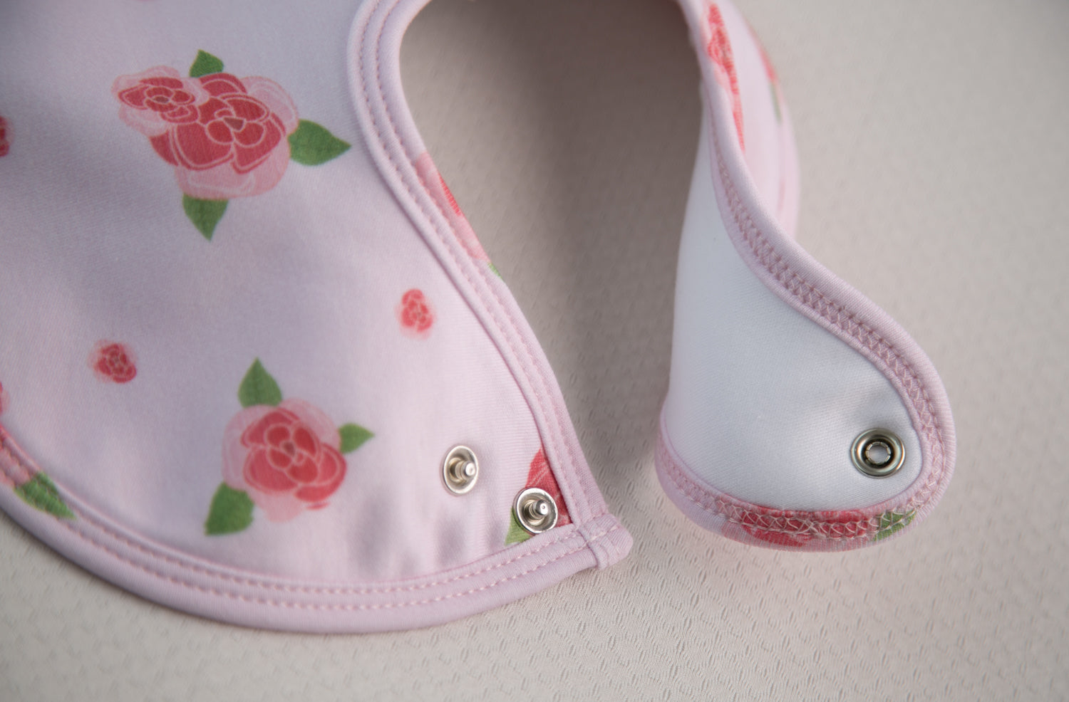 Roses organic cotton LittleBoo baby bib
