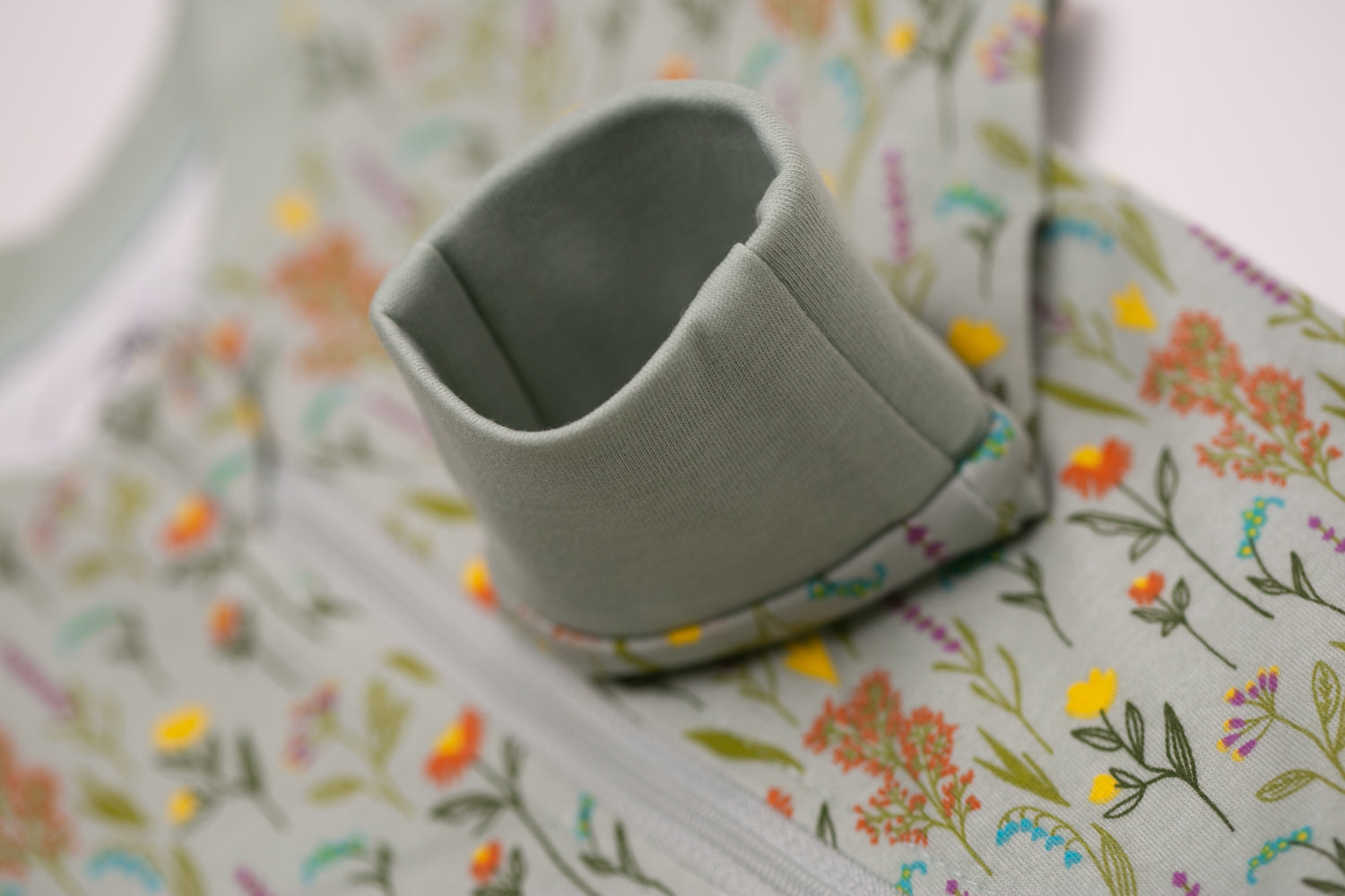 Wildflowers organic cotton ZippyBoo suit