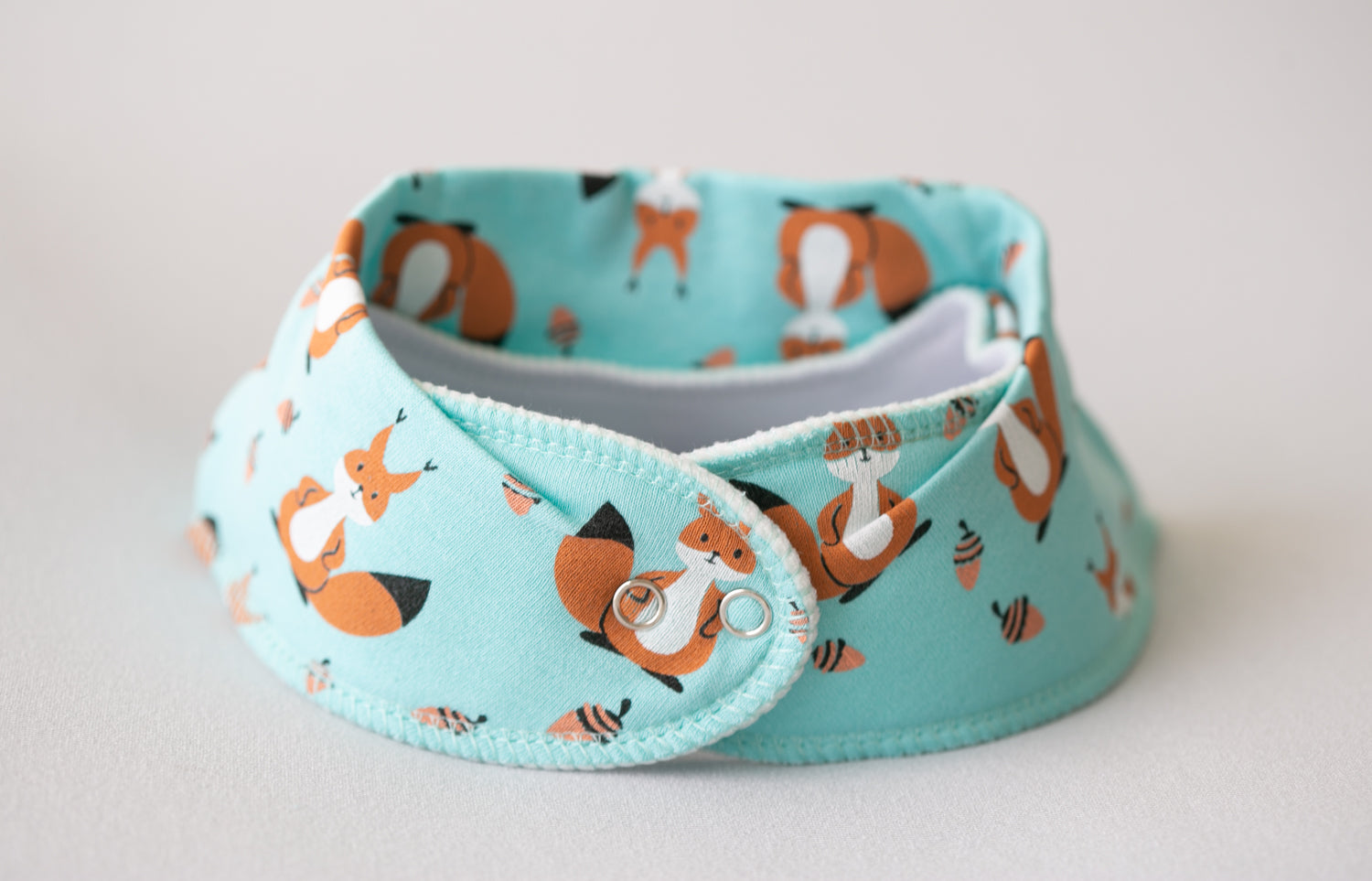 Squirrels organic cotton DribbleBoo bandana bib
