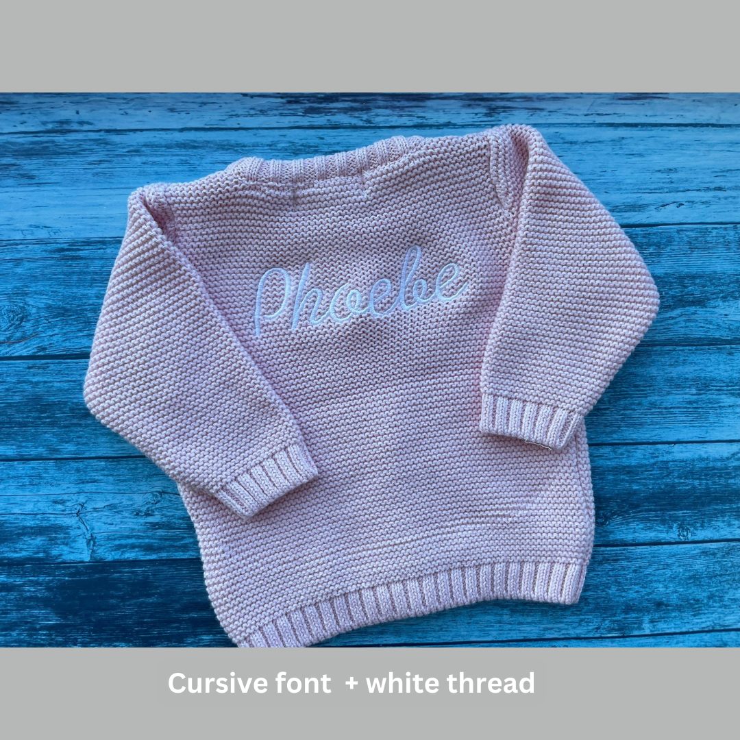 Baby pink organic cotton zipped cardigan