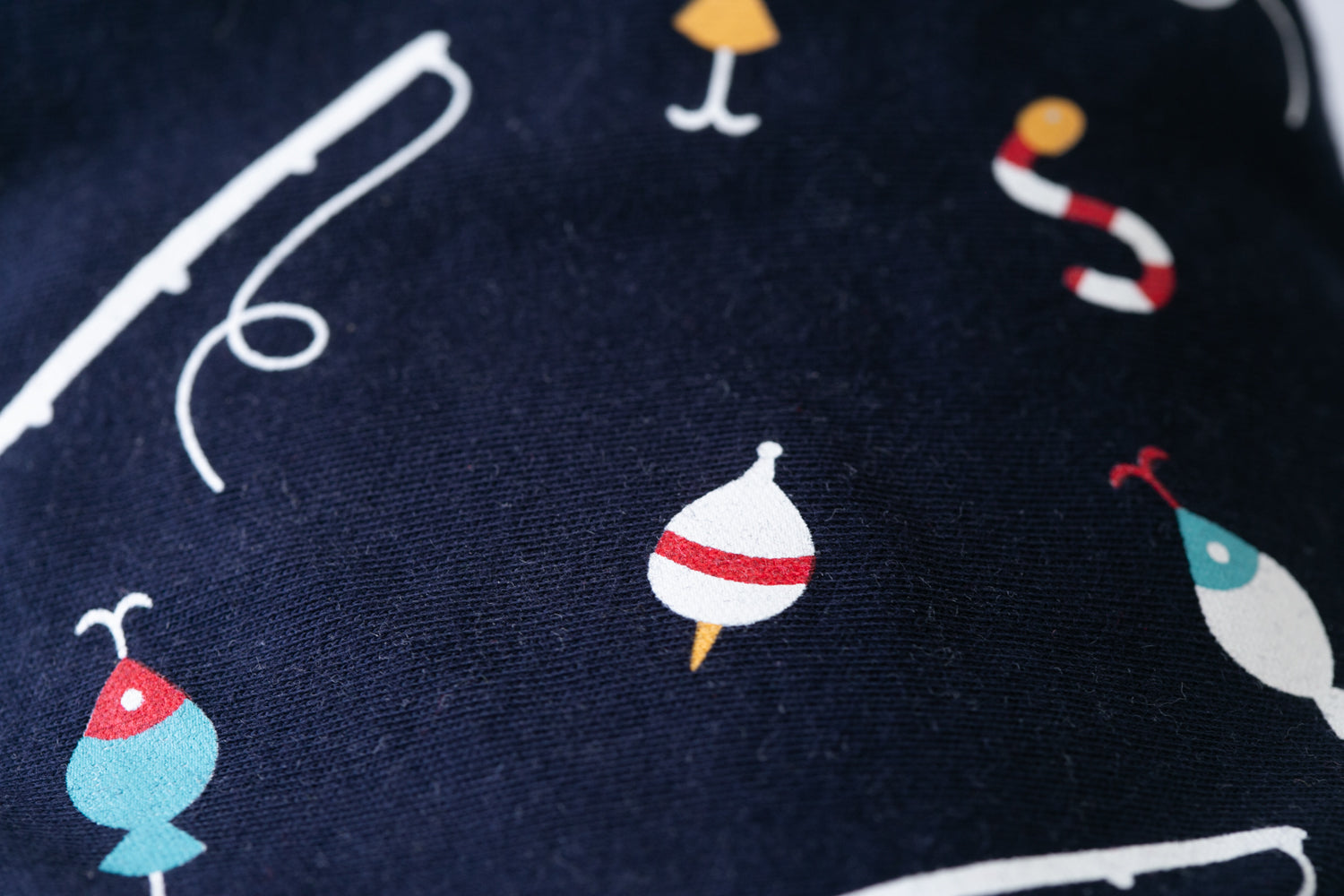 Let's go fishing organic cotton DribbleBoo bandana bib