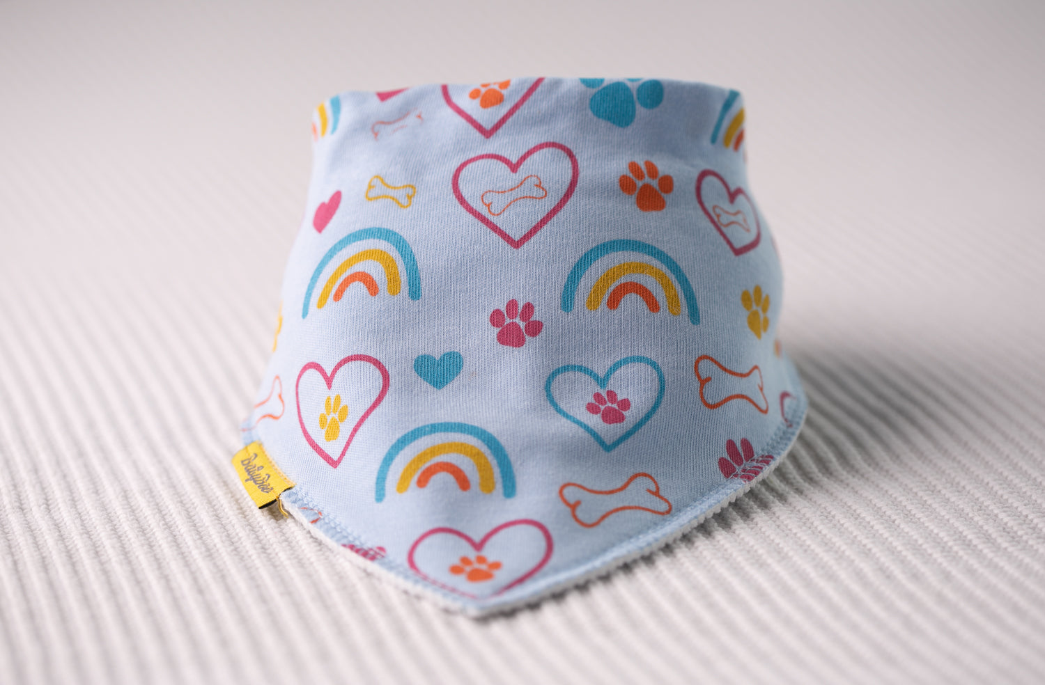 Puppy love organic cotton DribbleBoo bandana bib