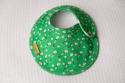 Green GAA organic cotton LittleBoo baby bib