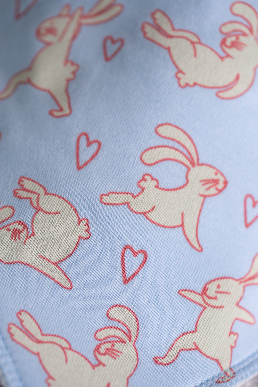 Yoga bunnies organic cotton DribbleBoo bandana bib
