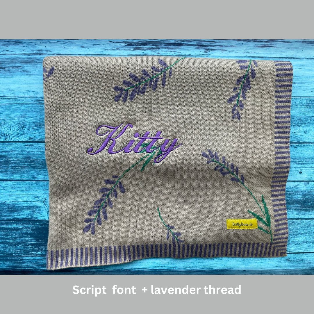 Organic cotton Lavender BlankieBoo