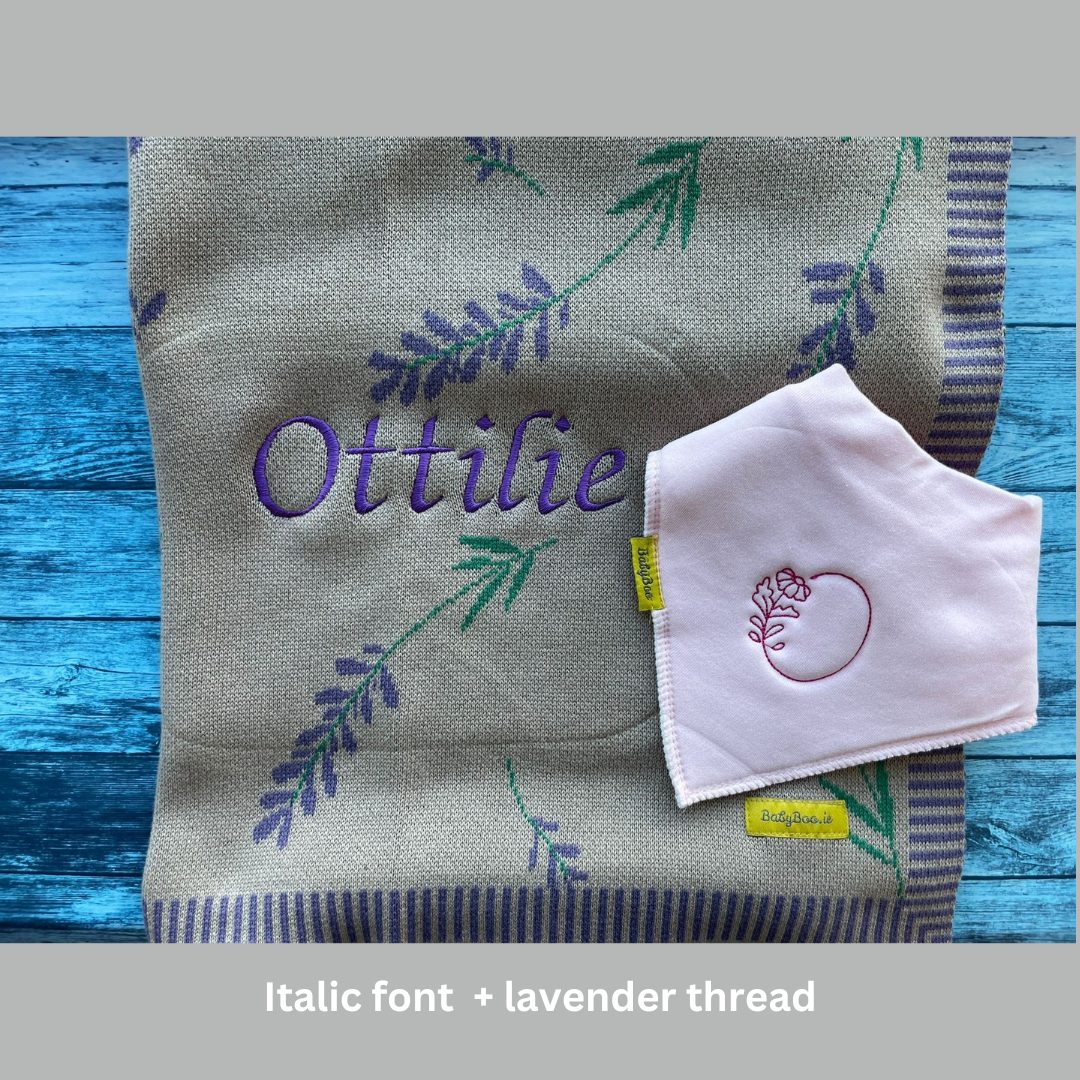 Organic cotton Lavender BlankieBoo