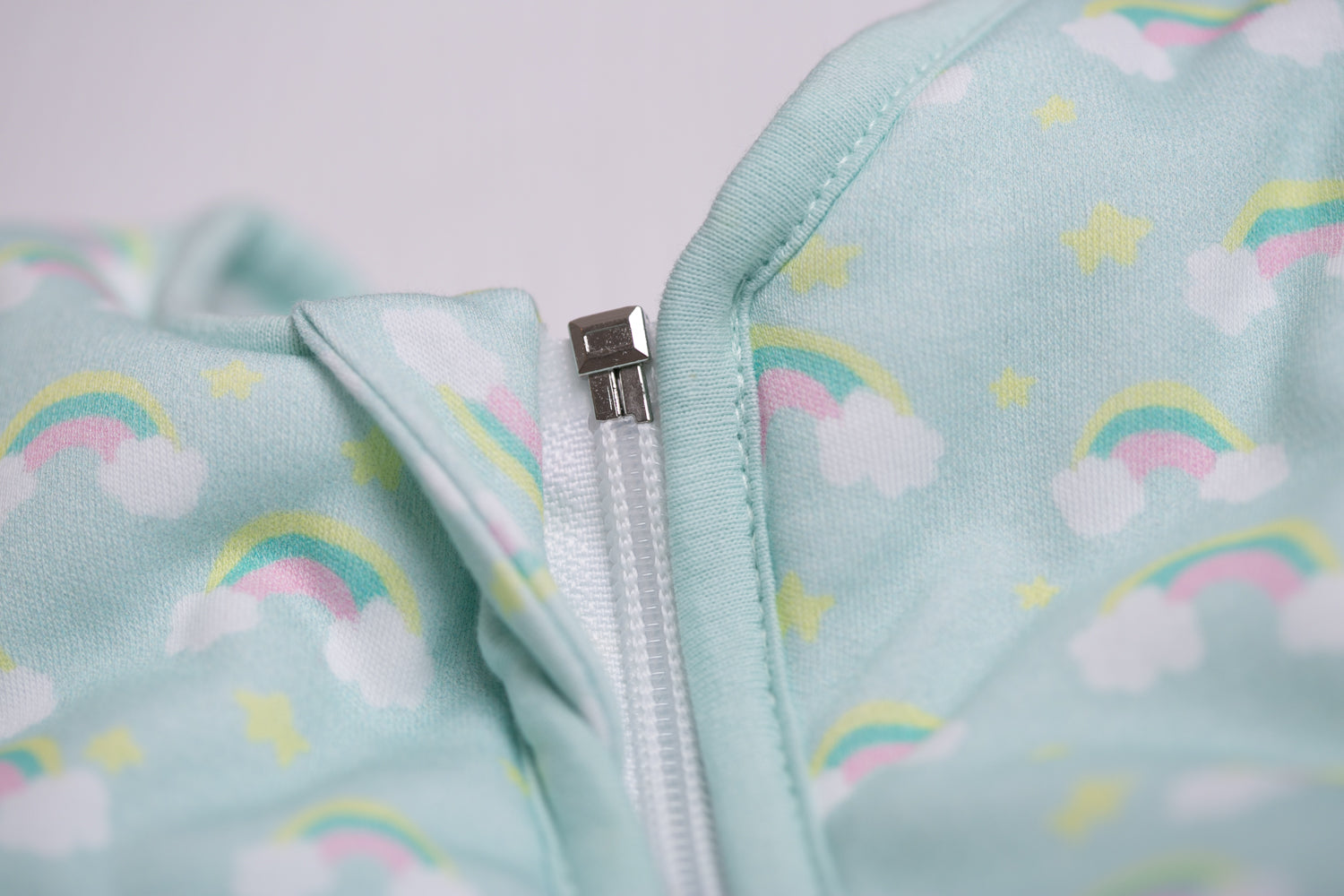 Painted rainbows organic cotton SnuggleBoo sleepsuit (1 tog)