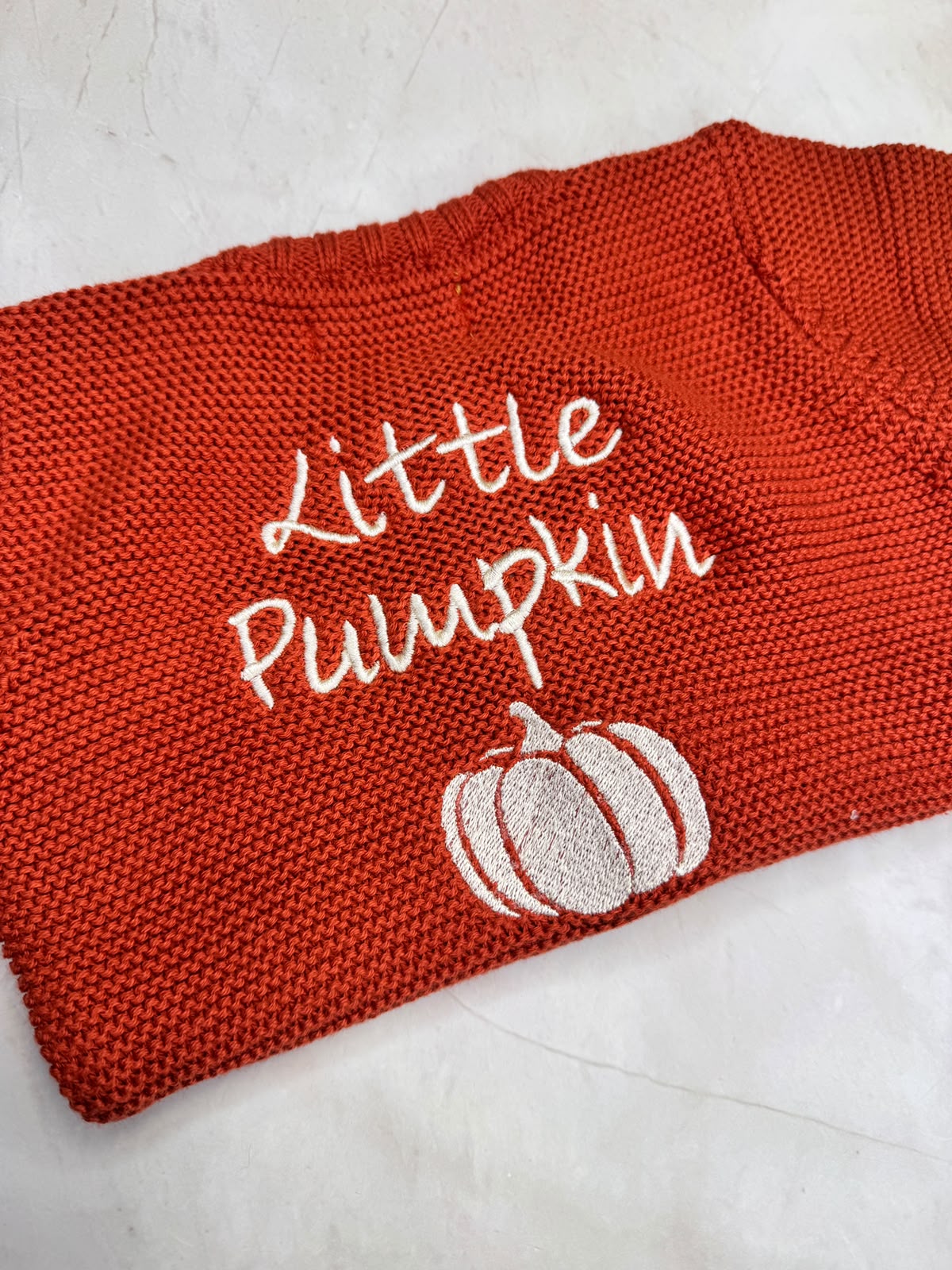 Little Pumpkin Organic Cotton Zipped Cardigan
