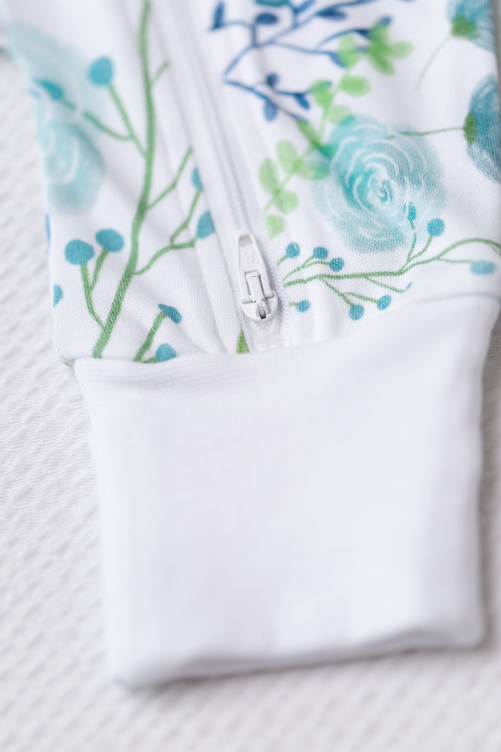 Watercolour flowers organic cotton ZippyBoo suit